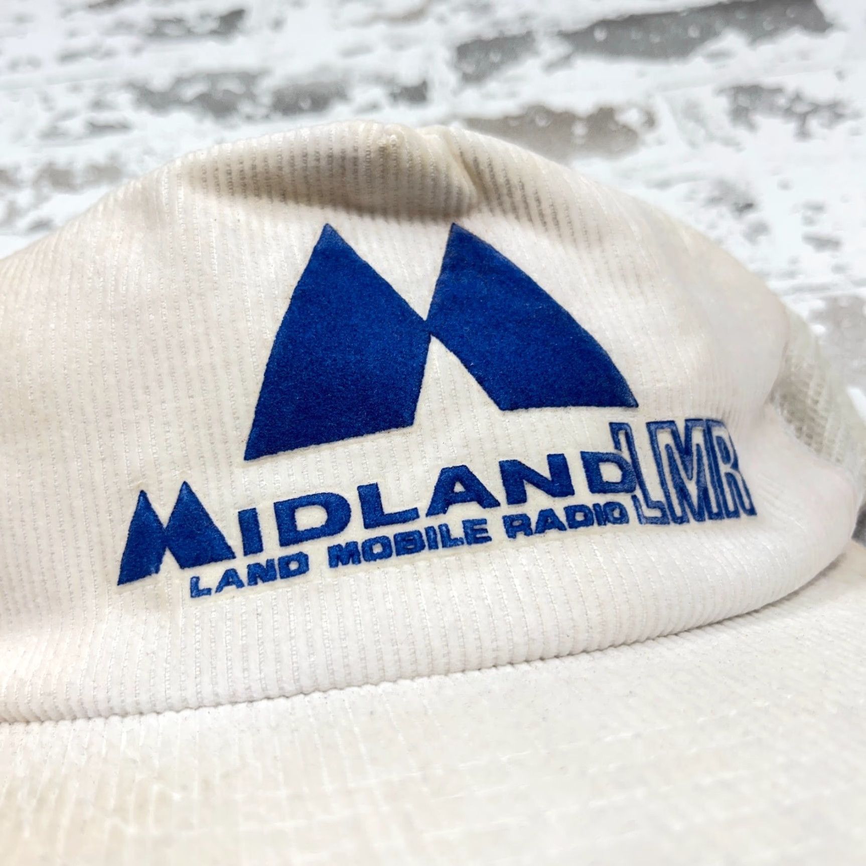 Vintage VINTAGE Midland CB Radio Trucker Hat Cap Snap Back LMR Corduroy Trucking 80s 90s Size ONE SIZE - 3 Thumbnail