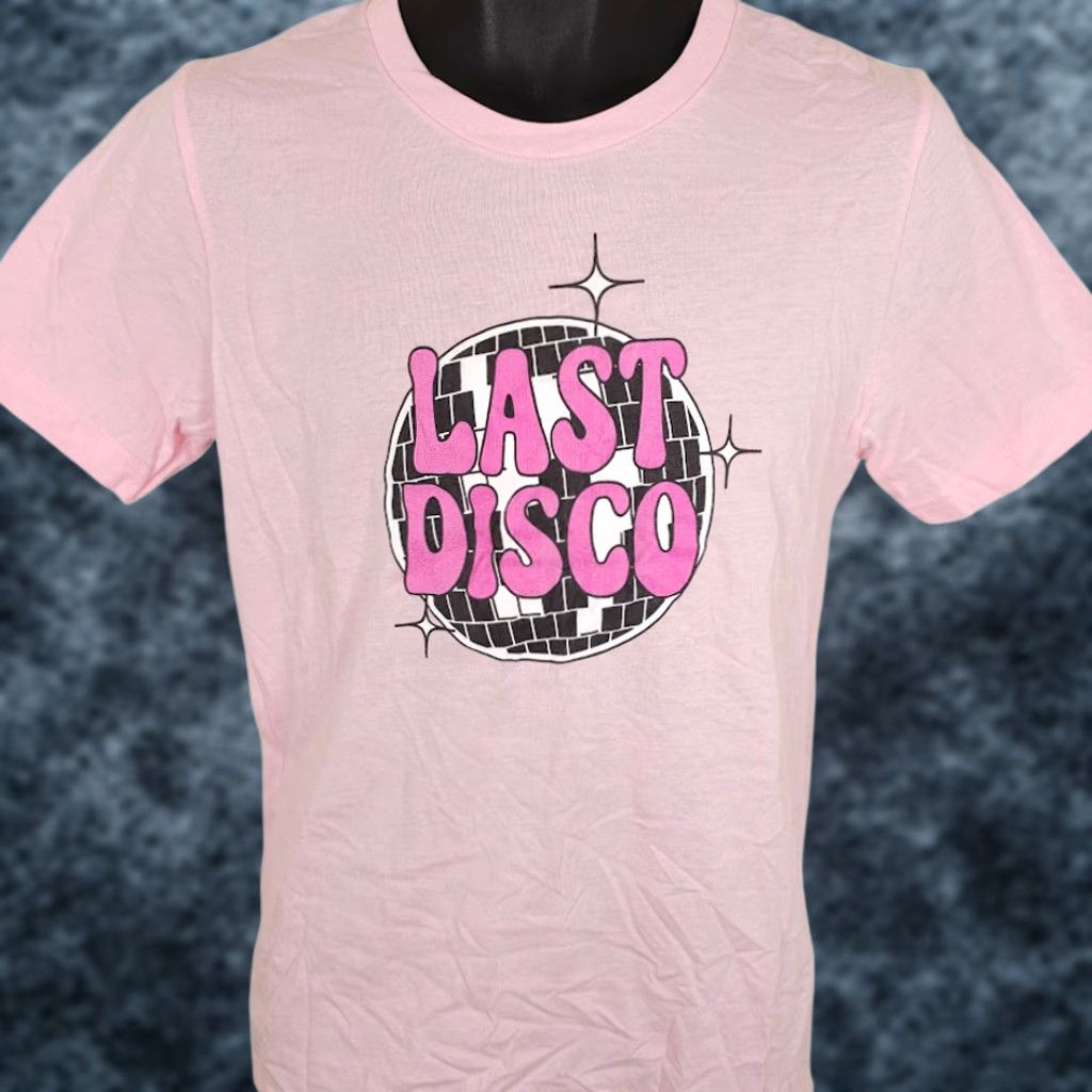 Vintage VINTAGE Last Disco T Shirt Mens Size Small Pink Party Disco Ball Bachelorette Bachelor Size US S / EU 44-46 / 1 - 1 Thumbnail