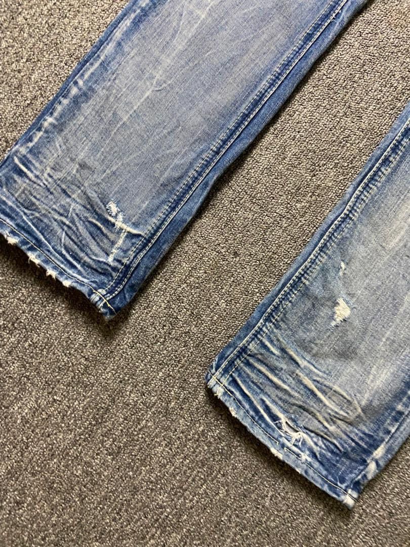 Japanese Brand YANU Collection Distressed Denim Ripped Jeans (184) Size US 29 - 10 Thumbnail
