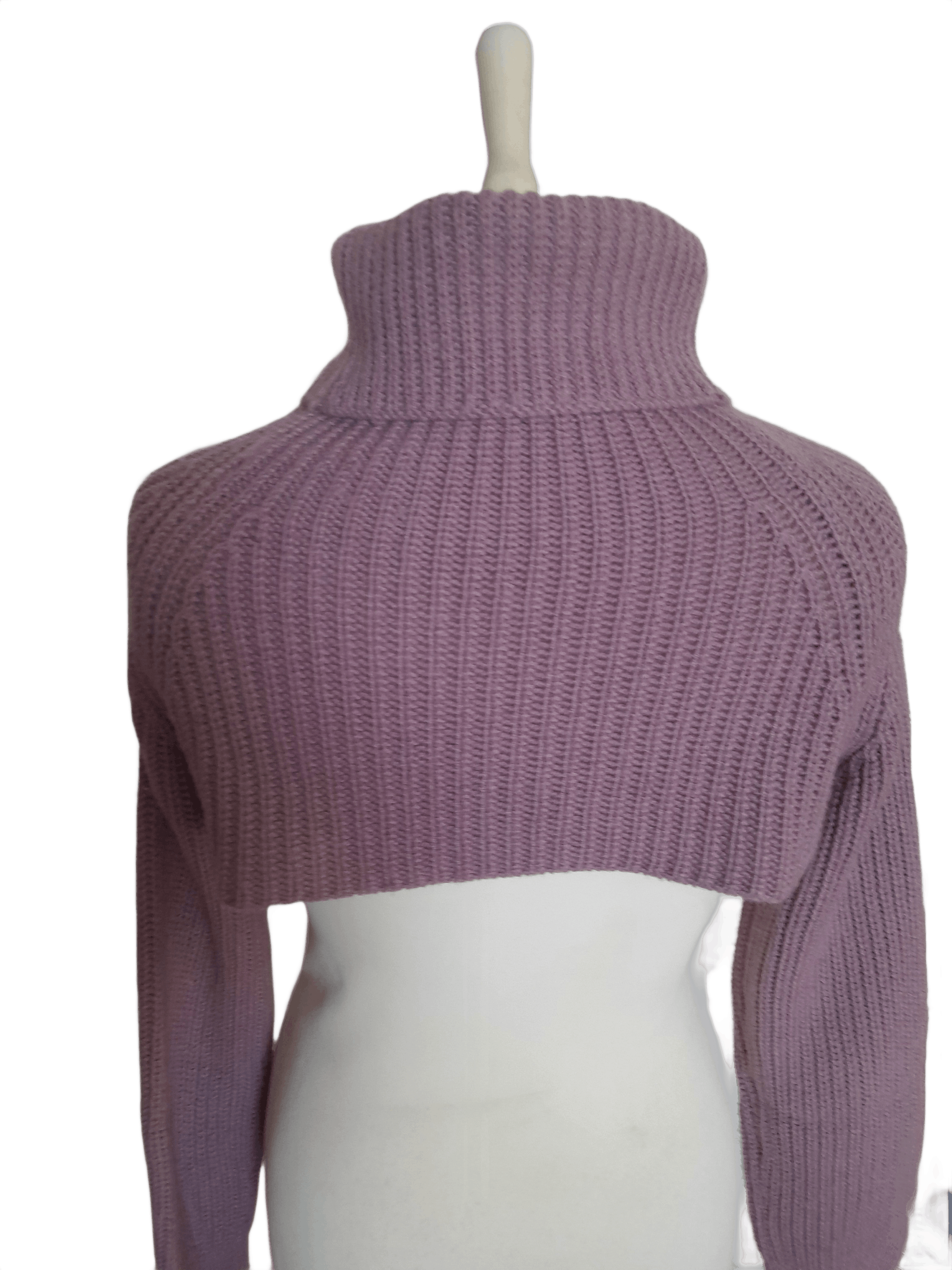 Valentino Valentino Cropped Lilac Knit Top Size L / US 10 / IT 46 - 12 Thumbnail