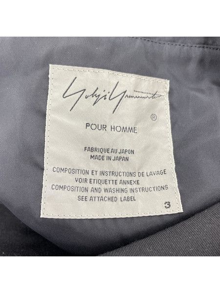 Yohji Yamamoto Yohji Yamamoto Wool Gabber Open Collar Jacket Size US L / EU 52-54 / 3 - 3 Thumbnail