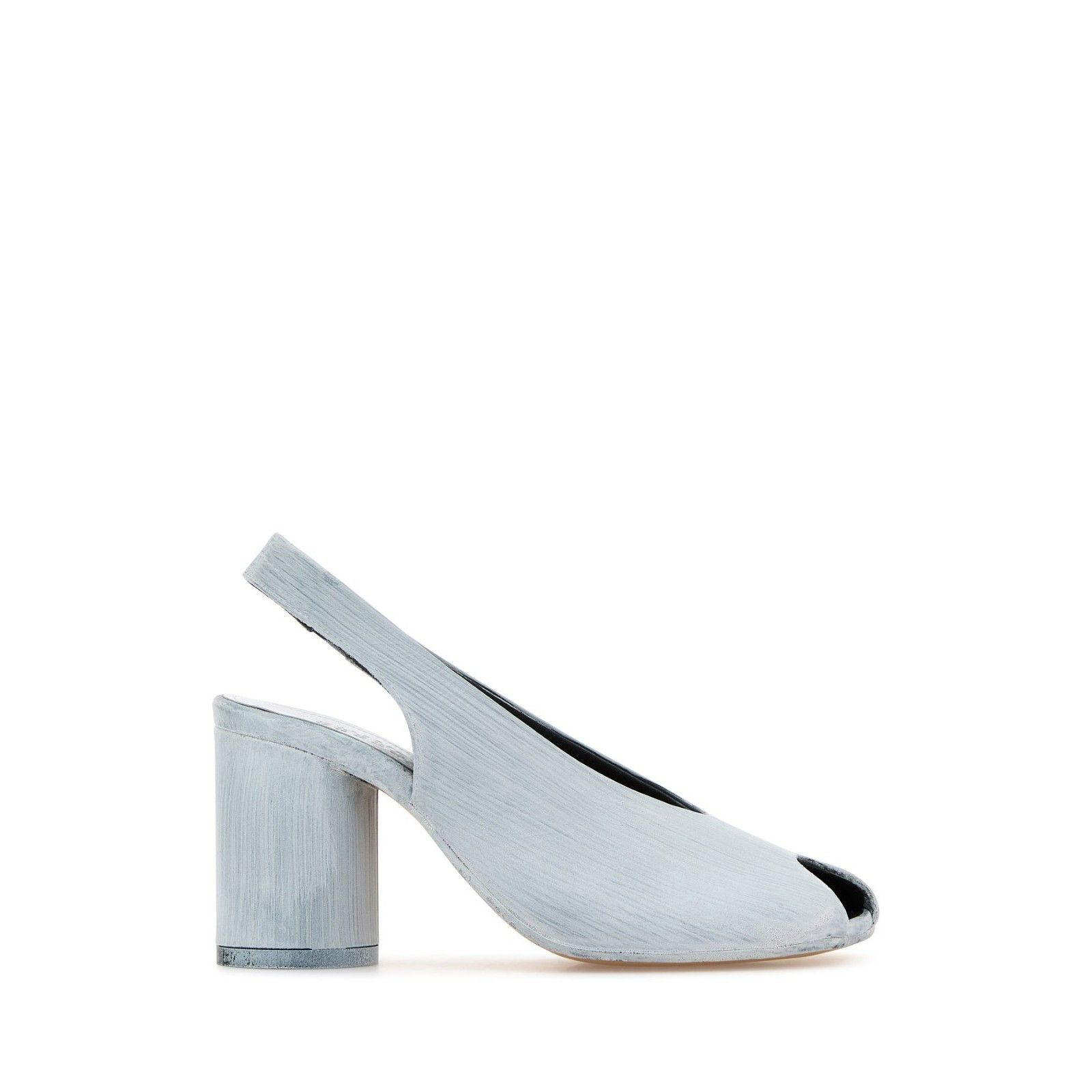 MM6 MAISON MARGIELA White Leather 80mm Heel Pumps New & Auth