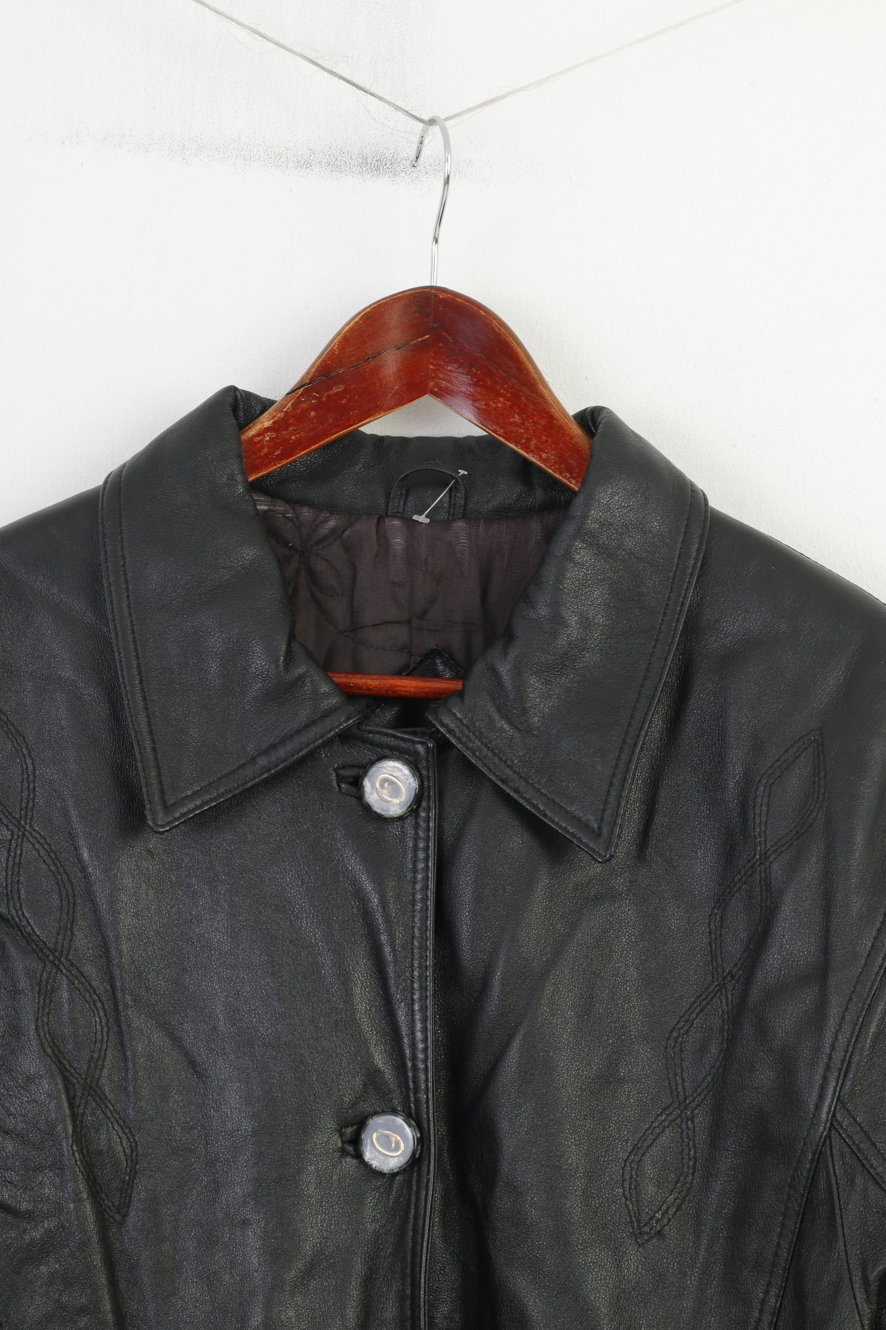 Vintage Alta Moda Women XL Jacket Black Leather 11040 Size XL / US 12-14 / IT 48-50 - 2 Thumbnail