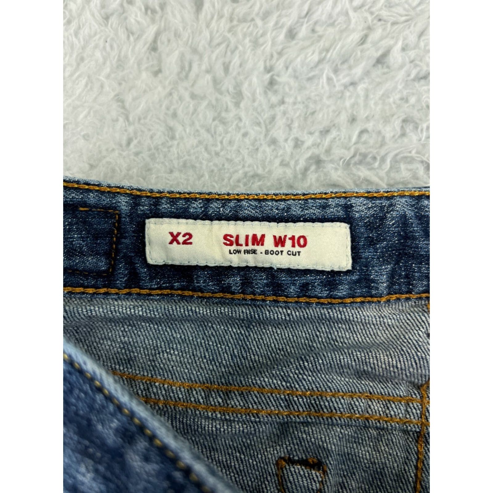 Express Express Jeans Women 6 Blue Denim Bootcut Slim Low Rise 5-Pocket Cotton Elastane Size 28" / US 6 / IT 42 - 4 Thumbnail