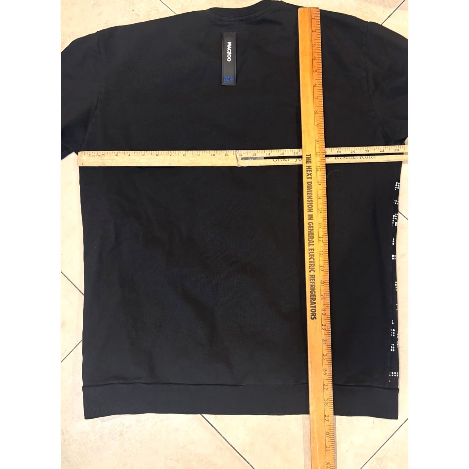 Maceoo MACEOO Men’s Crew Neck Long Sleeve Sweater Sweatshirt Black XL Knit Pullover Casual 80s 90s American Golf USA City Classic Shirt Mens Size US XL / EU 56 / 4 - 6 Thumbnail