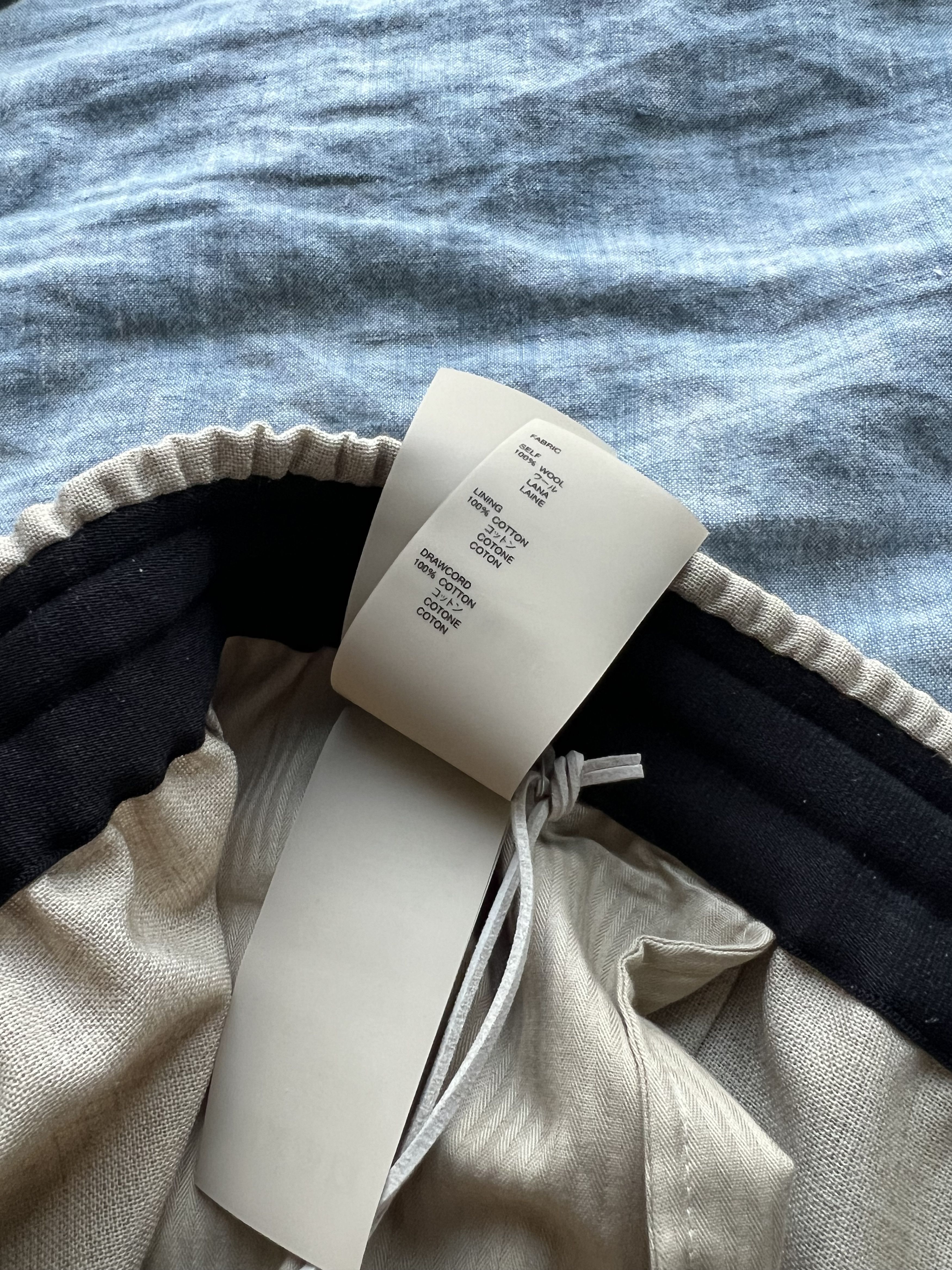 Fear of God 1265USD Drawstring Beige Wide-Leg Trousers Size 48R - 10 Thumbnail