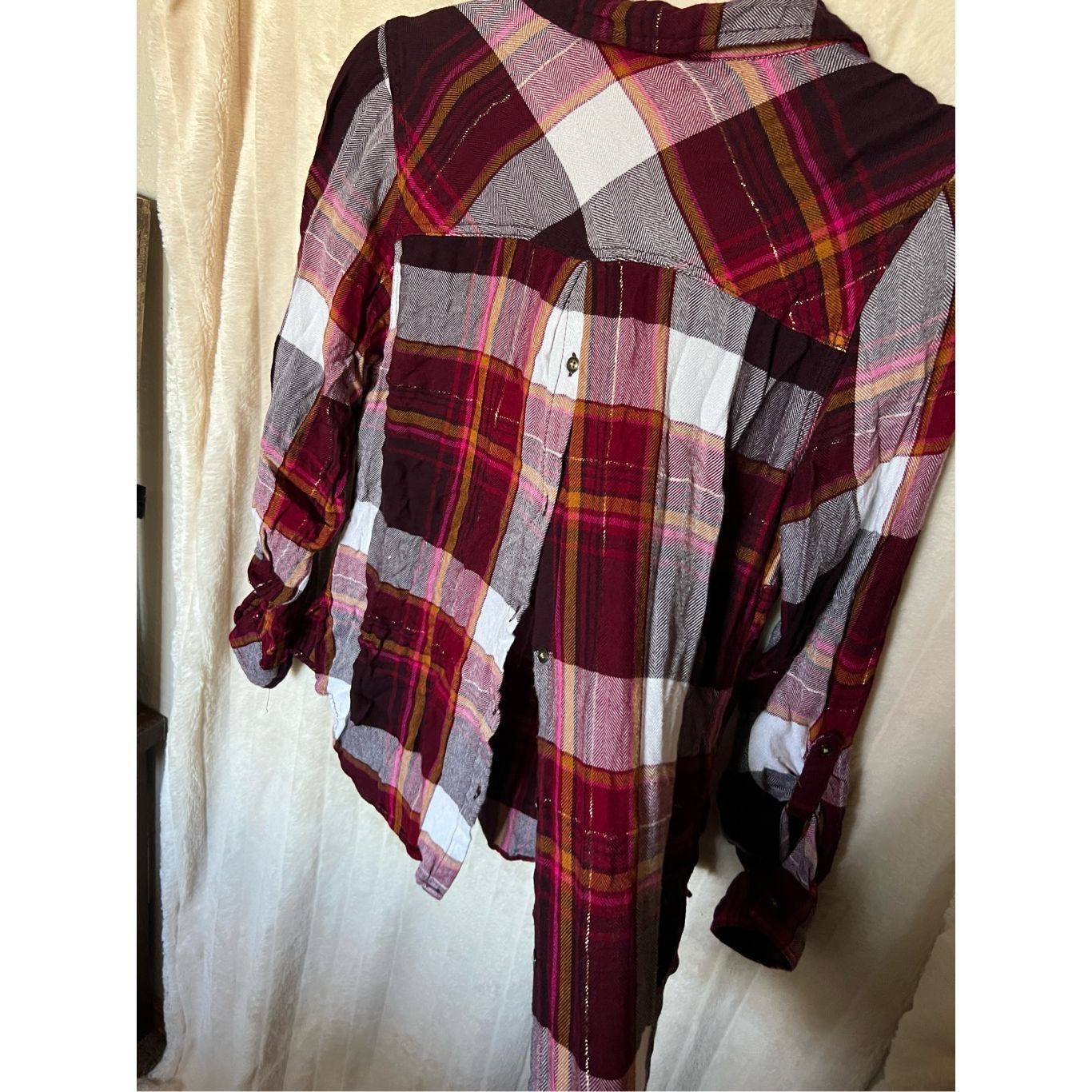Other Maurices Multi-Colored Plaid Button Down Top Woman’s Size Me Size M / US 6-8 / IT 42-44 - 8 Thumbnail