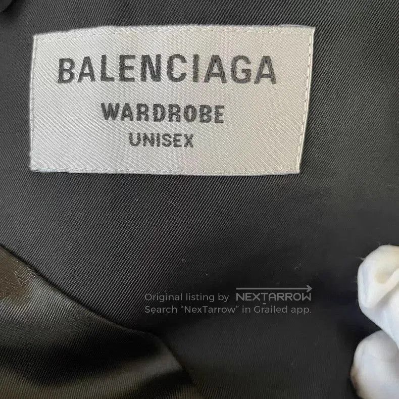 Balenciaga Balenciaga Black Logo Sleeve Blazer. Size US XS / EU 42 / 0 - 3 Thumbnail