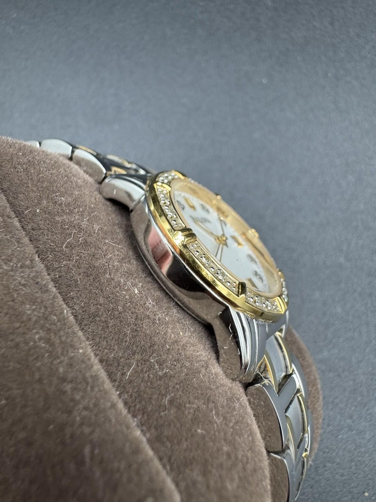 Bulova Bulova Watch Women 26mm Silver Gold Tone 98R107 MOP Diamond Size ONE SIZE - 7 Thumbnail
