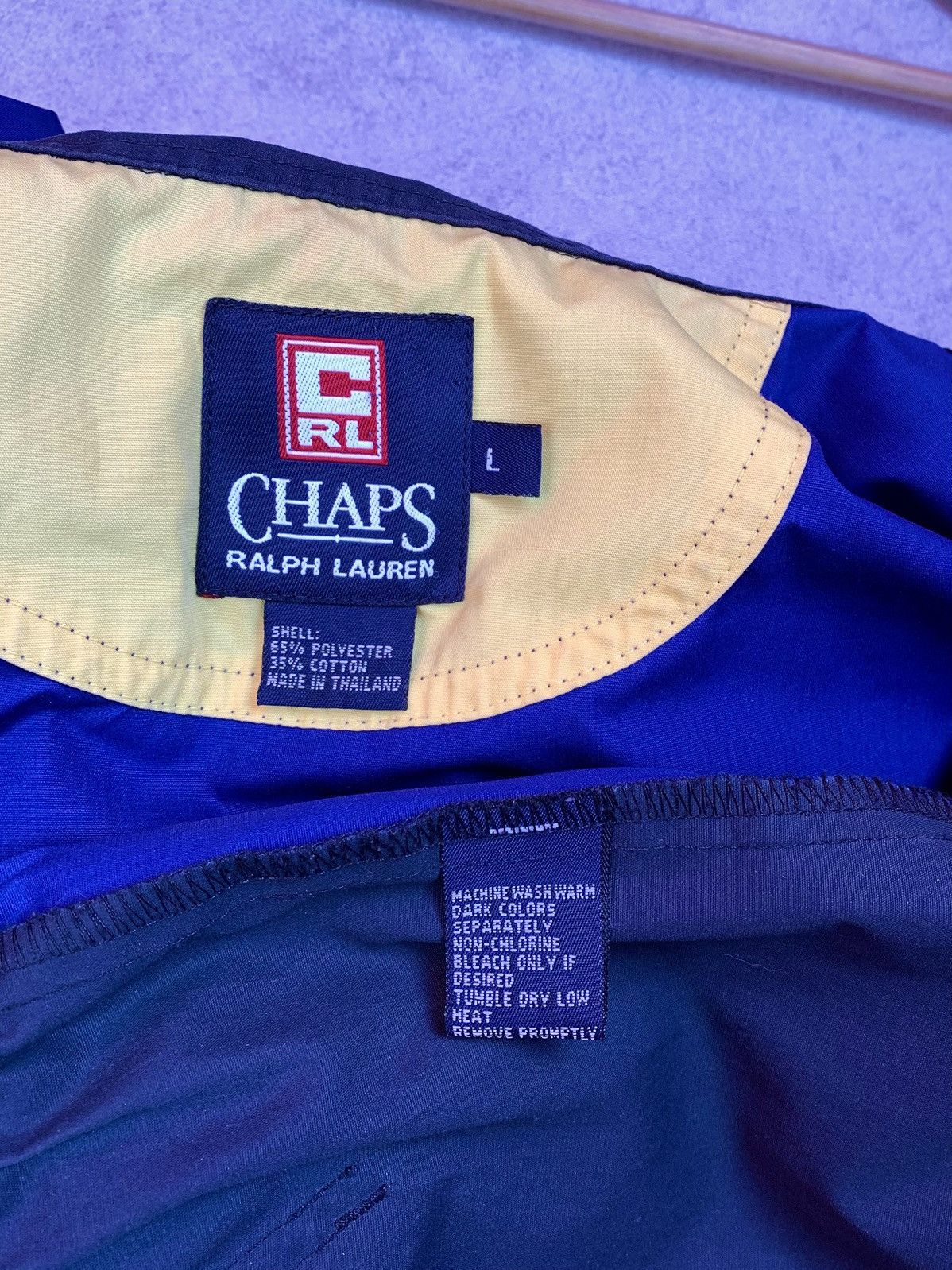 Polo Ralph Lauren Ralph Lauren CHAPS Vintage Zip Jacket Mens Size L Size US L / EU 52-54 / 3 - 12 Thumbnail