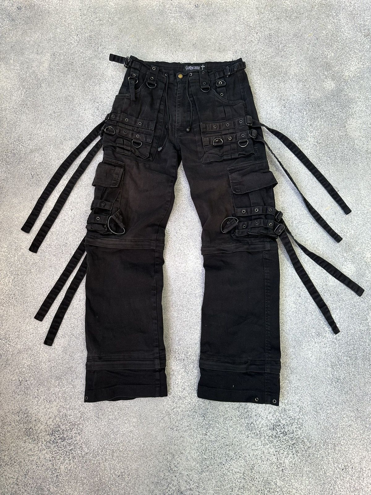 Vintage Vintage Gothicana by Emp Bondage Japanese Cargo Pants Size US 30 / EU 46 - 1 Thumbnail