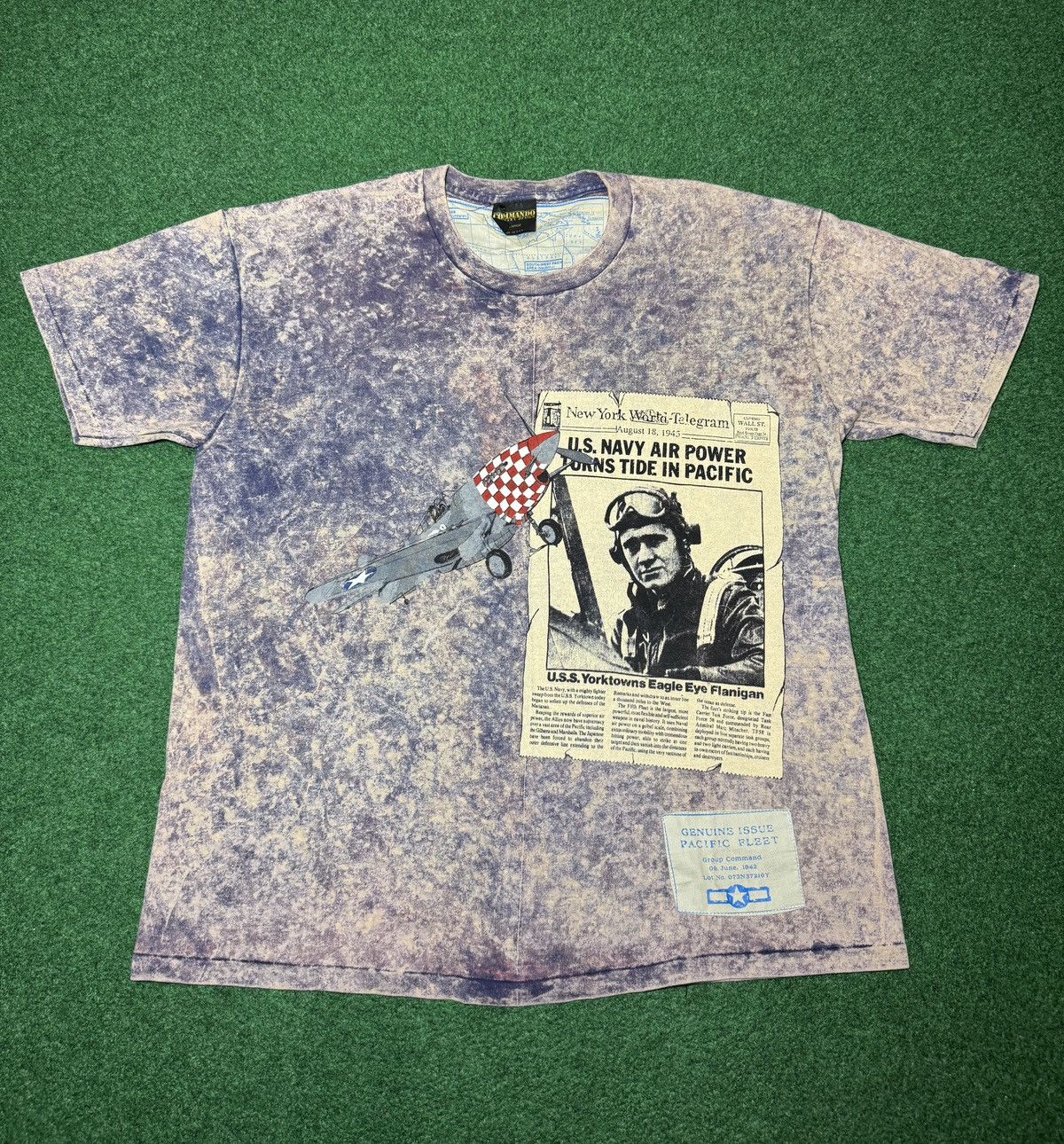 Vintage Vtg Commando Military WWII Pacific War Navy XL 90s T Shirt Size US XL / EU 56 / 4 - 1 Thumbnail