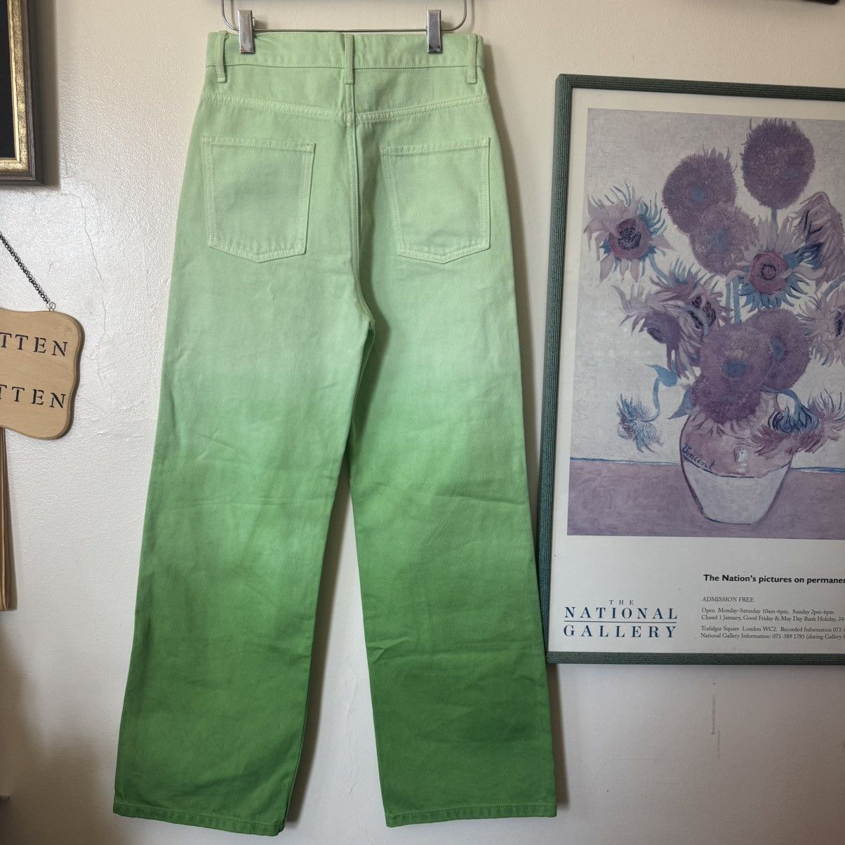 Sandro BNWT Sandro Paris green gradient dyed jeans Size 27" / US 4 / IT 40 - 3 Thumbnail