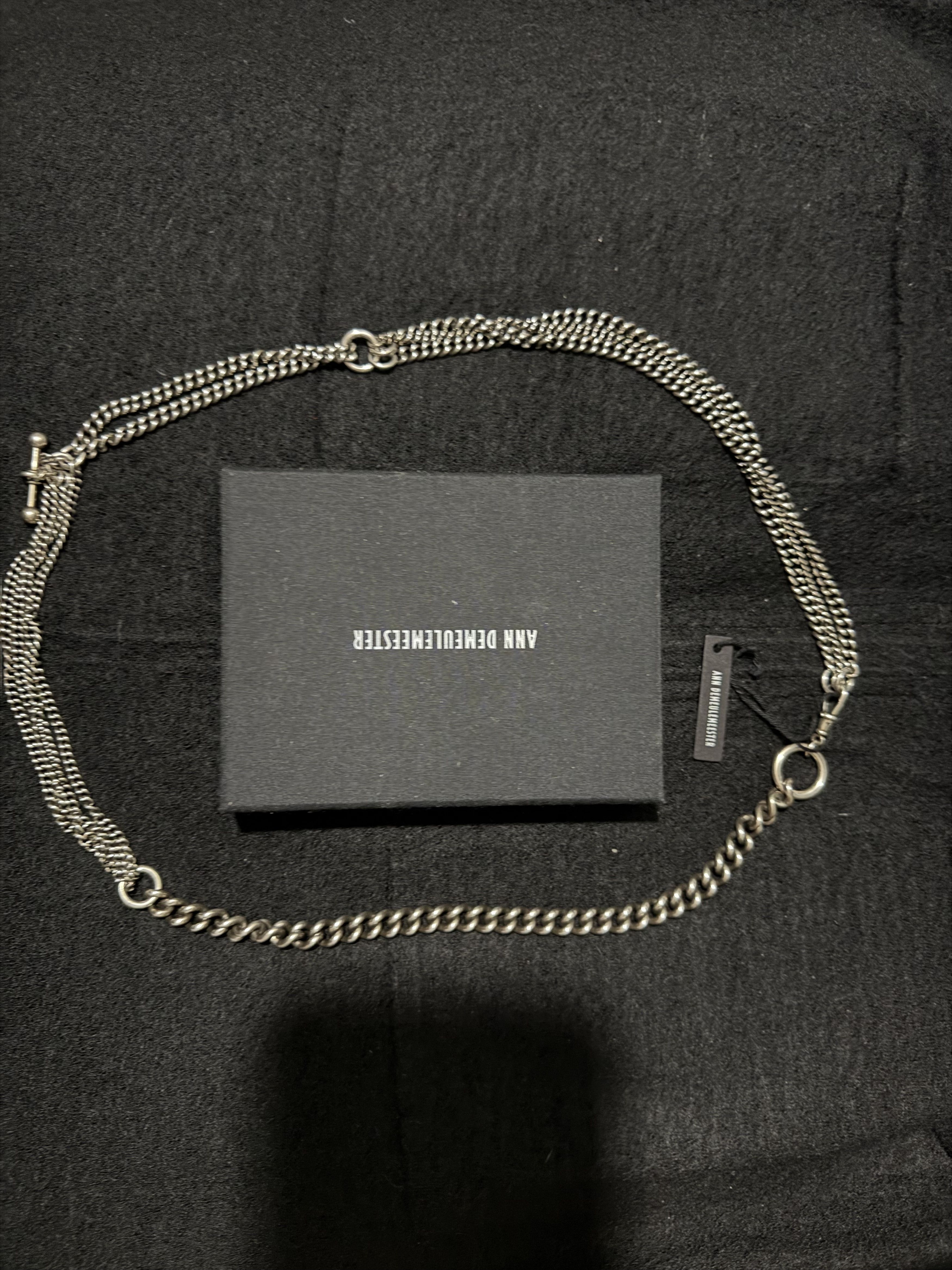 Ann Demeulemeester Silver Multi Chain Bracelet Size ONE SIZE - 19 Thumbnail