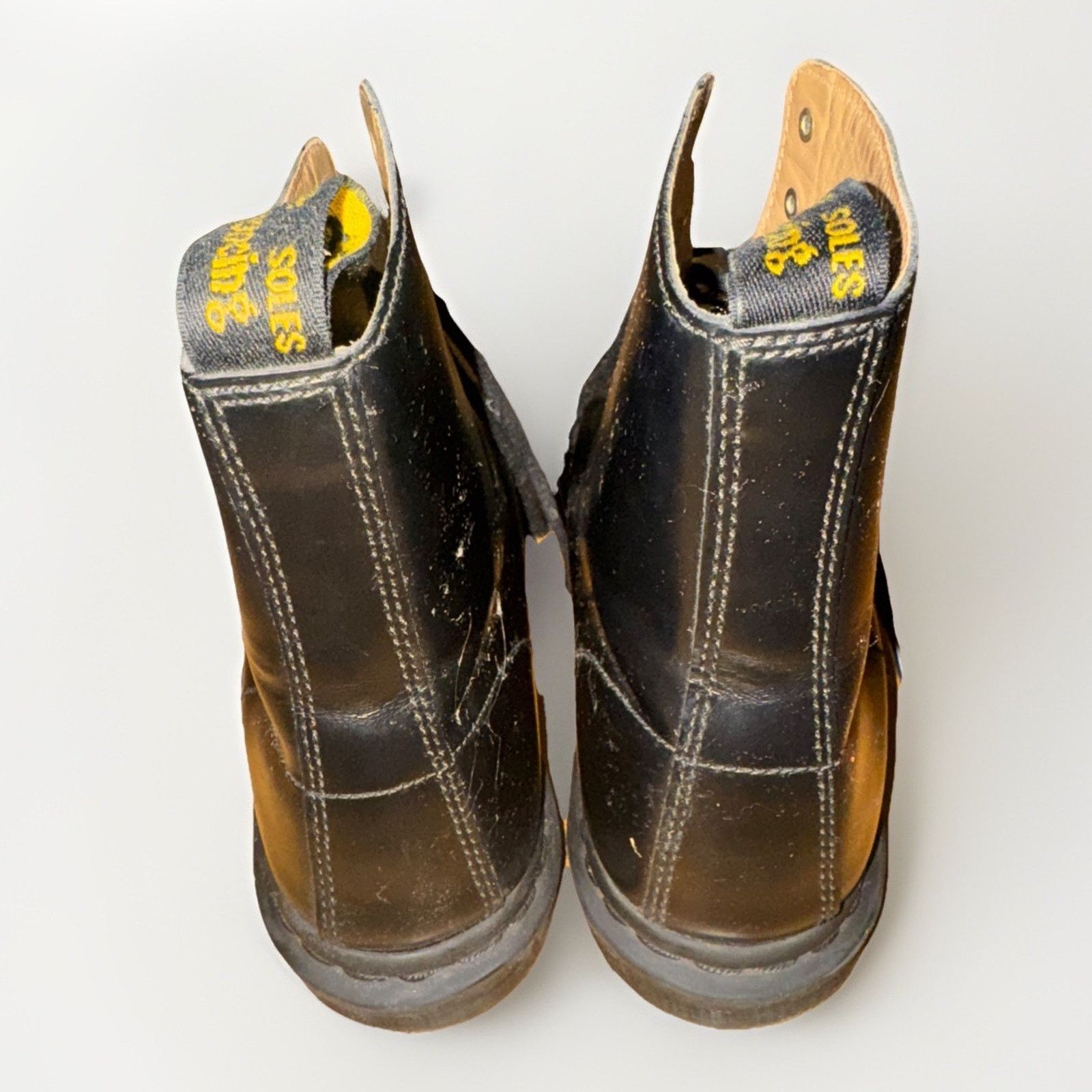 Dr. Martens Dr. Martens Men’s Black Leather Boots Size 9 Lace Up Combat Size US 9 / EU 42 - 7 Thumbnail