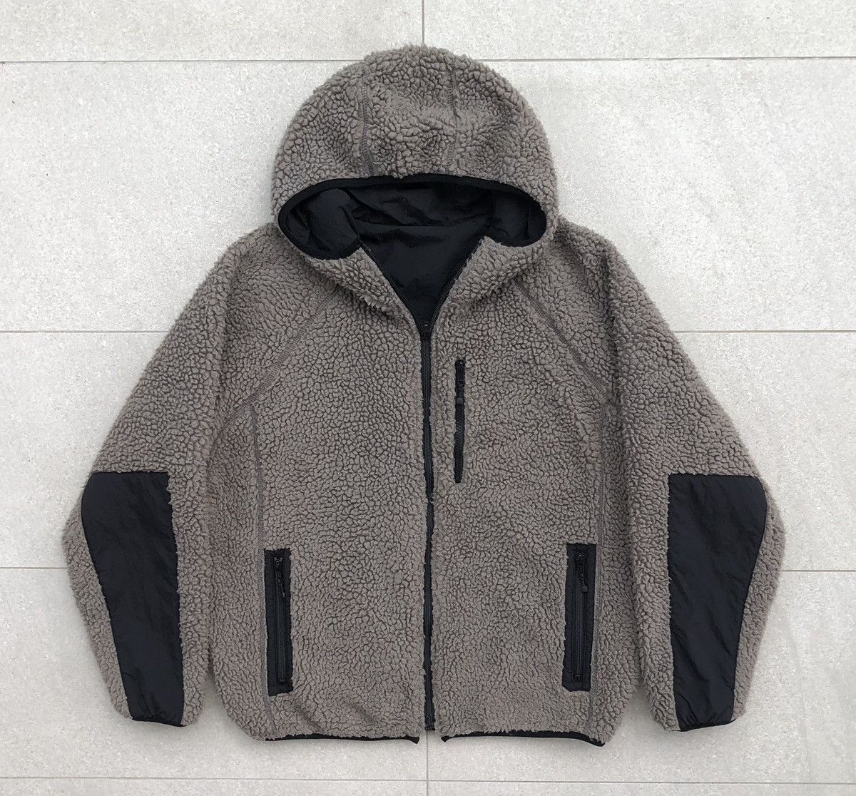 United Arrows United Arrow Fleece Reversible With Hoodie Jacket Size US L / EU 52-54 / 3 - 1 Thumbnail