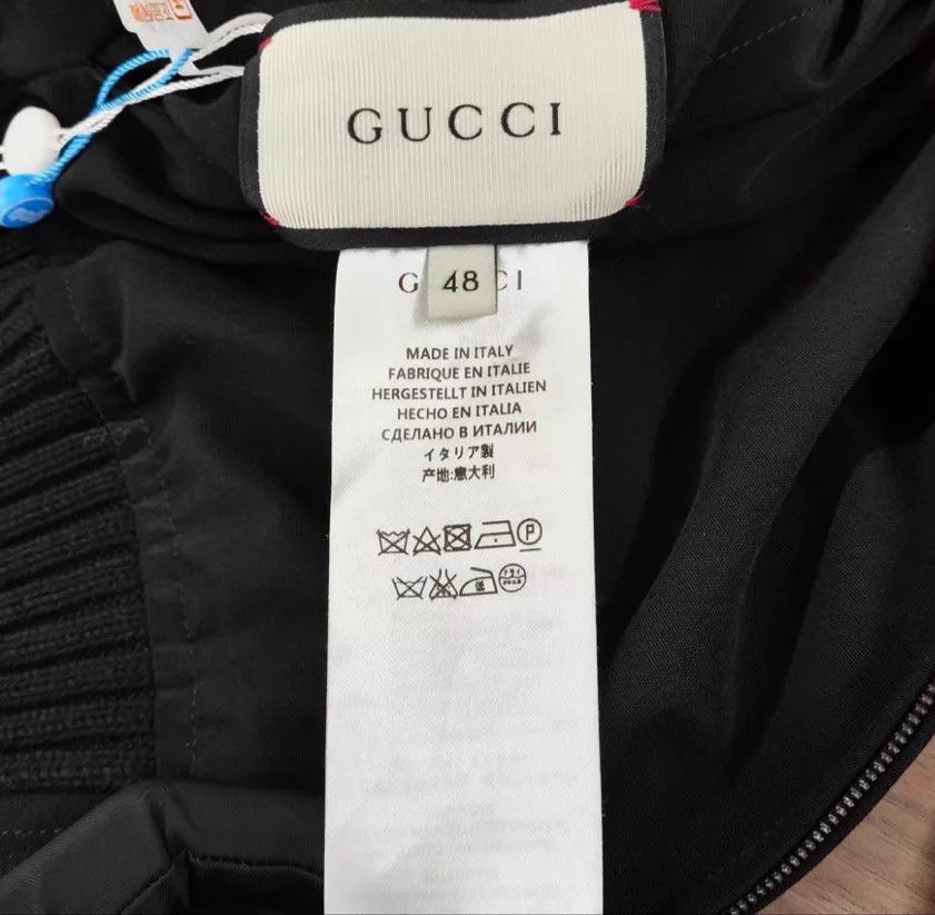 Gucci Gucci blue black colorblock back floral zip jacket 48 Size US M / EU 48-50 / 2 - 3 Thumbnail