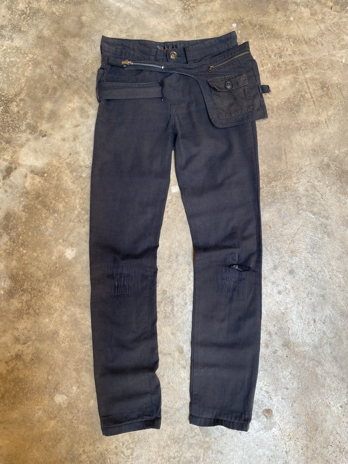 Undercover SS2007 Undercover Thunder Suspender Pant Size US 27 - 3 Thumbnail
