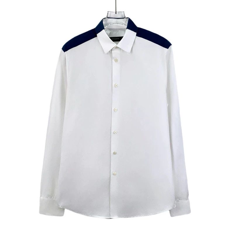 Givenchy Givenchy Size39 White Patchwork Cotton Collar Single-Breast Size US M / EU 48-50 / 2 - 1 Thumbnail
