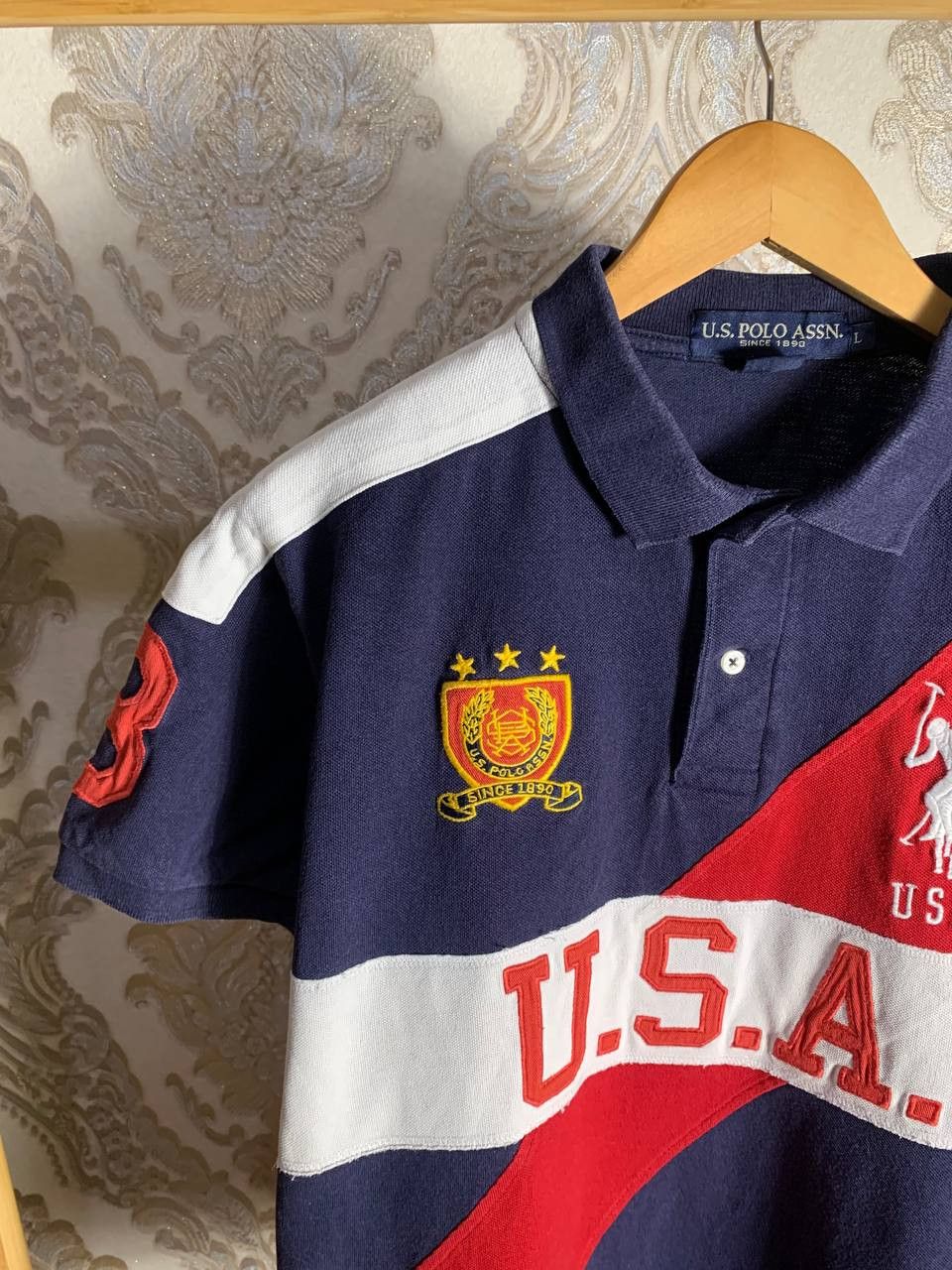 Polo Ralph Lauren Vintage U.S Polo ASSN USA Designer Casual Classic Y2K 90s Size US L / EU 52-54 / 3 - 3 Thumbnail