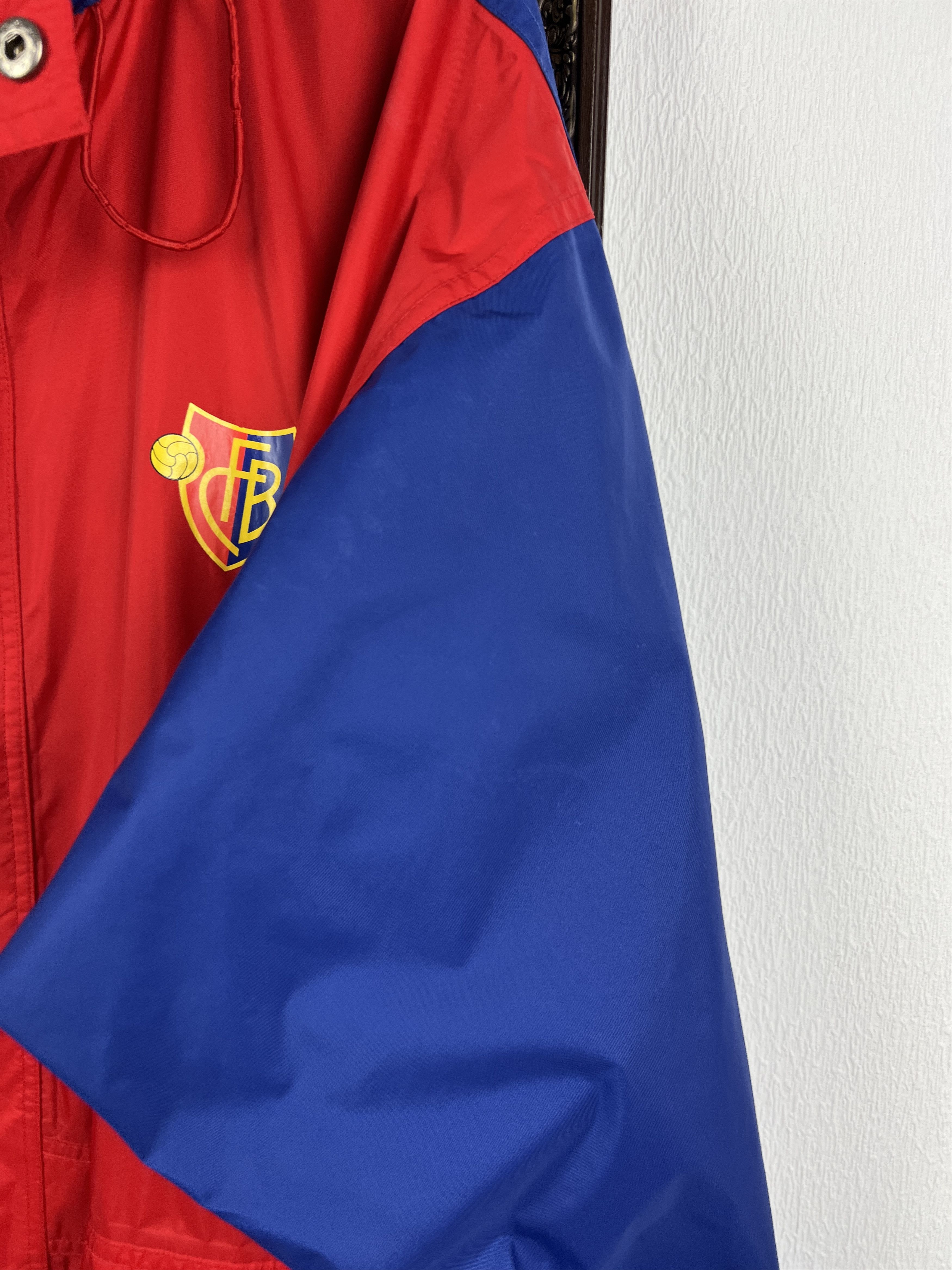 Vintage Basel Football Jacket Soccer Hooded Windbreaker Track Top Size US L / EU 52-54 / 3 - 7 Thumbnail