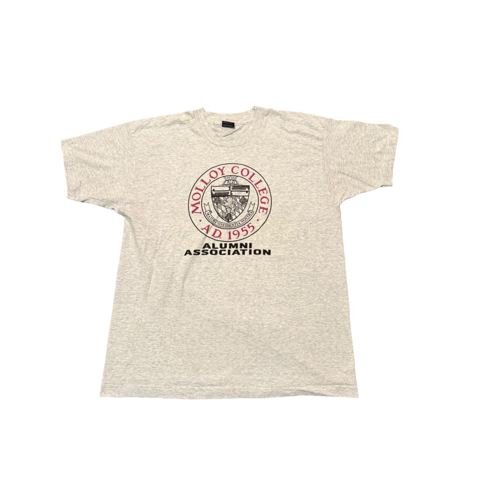 Vintage VINTAGE Molloy College Alumni Association T-Shirt XL Gray Single Stitch Made in USA Size US XL / EU 56 / 4 - 2 Thumbnail