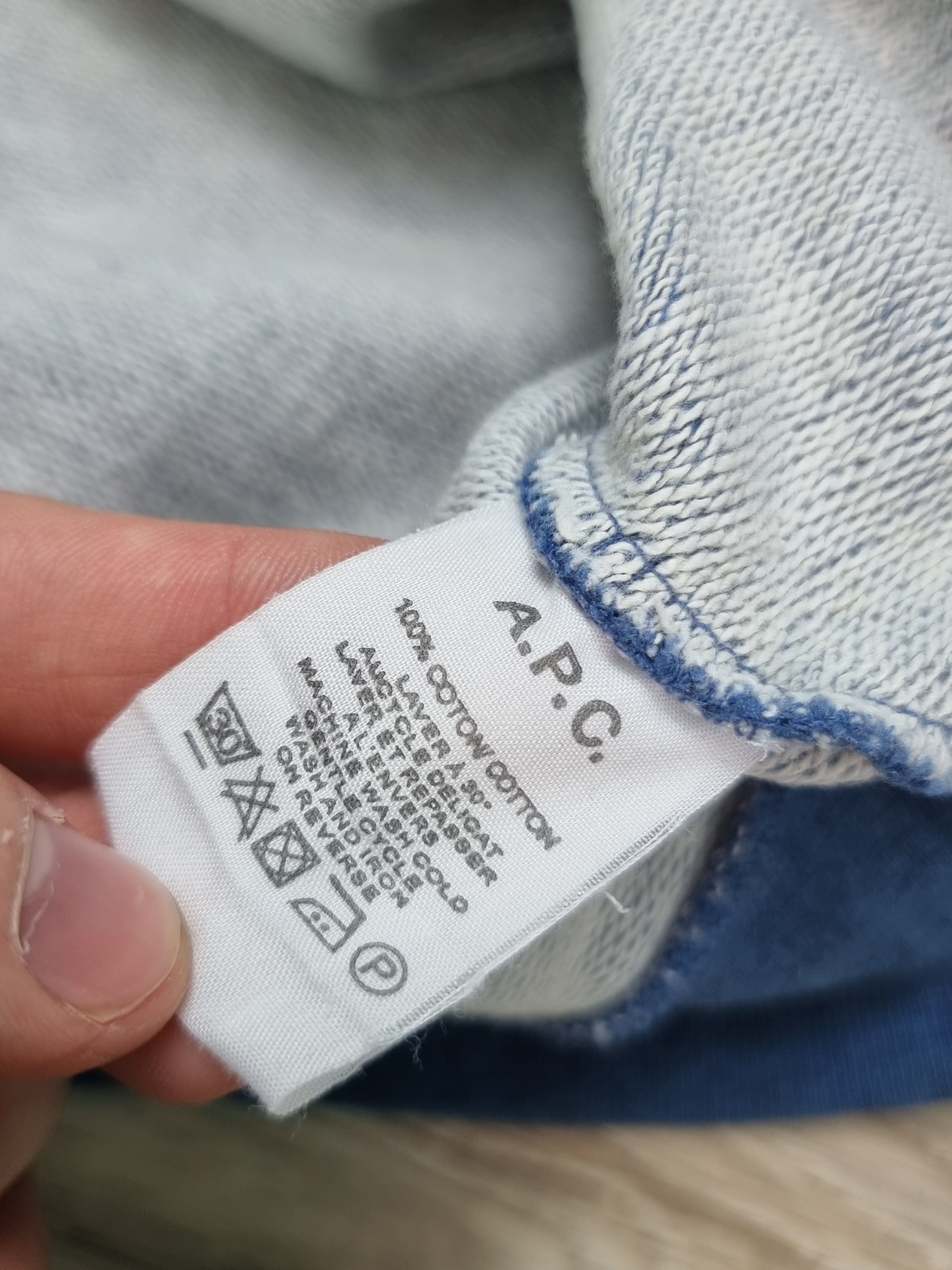 A.P.C. Apc crewneck navy atelier vintage Size US XL / EU 56 / 4 - 4 Thumbnail