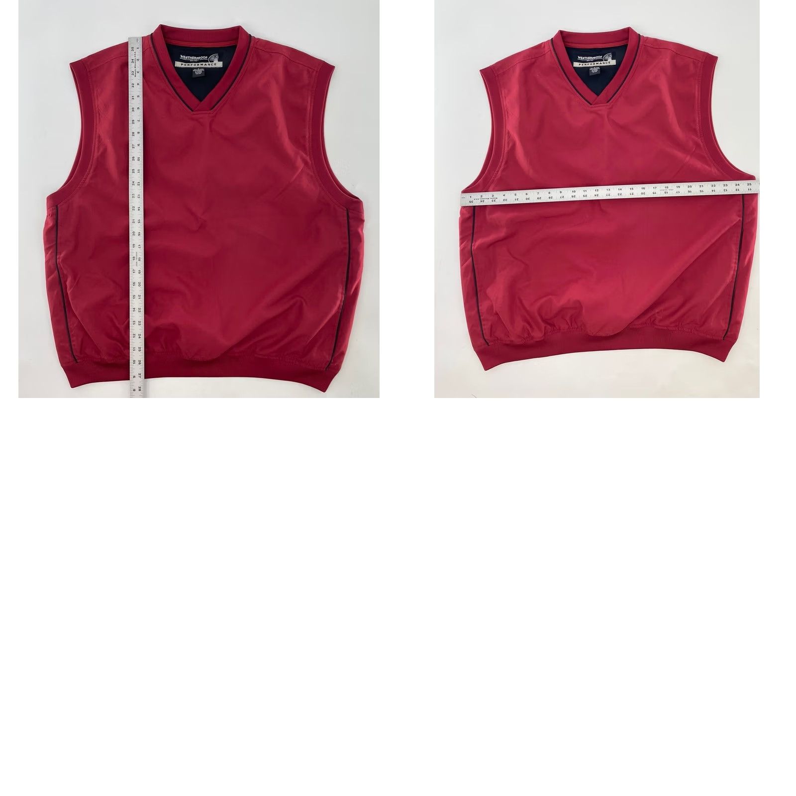 Weatherproof Weatherproof Men’s Red Vest Pullover Outdoor Golf Casual Size L Size US L / EU 52-54 / 3 - 8 Thumbnail