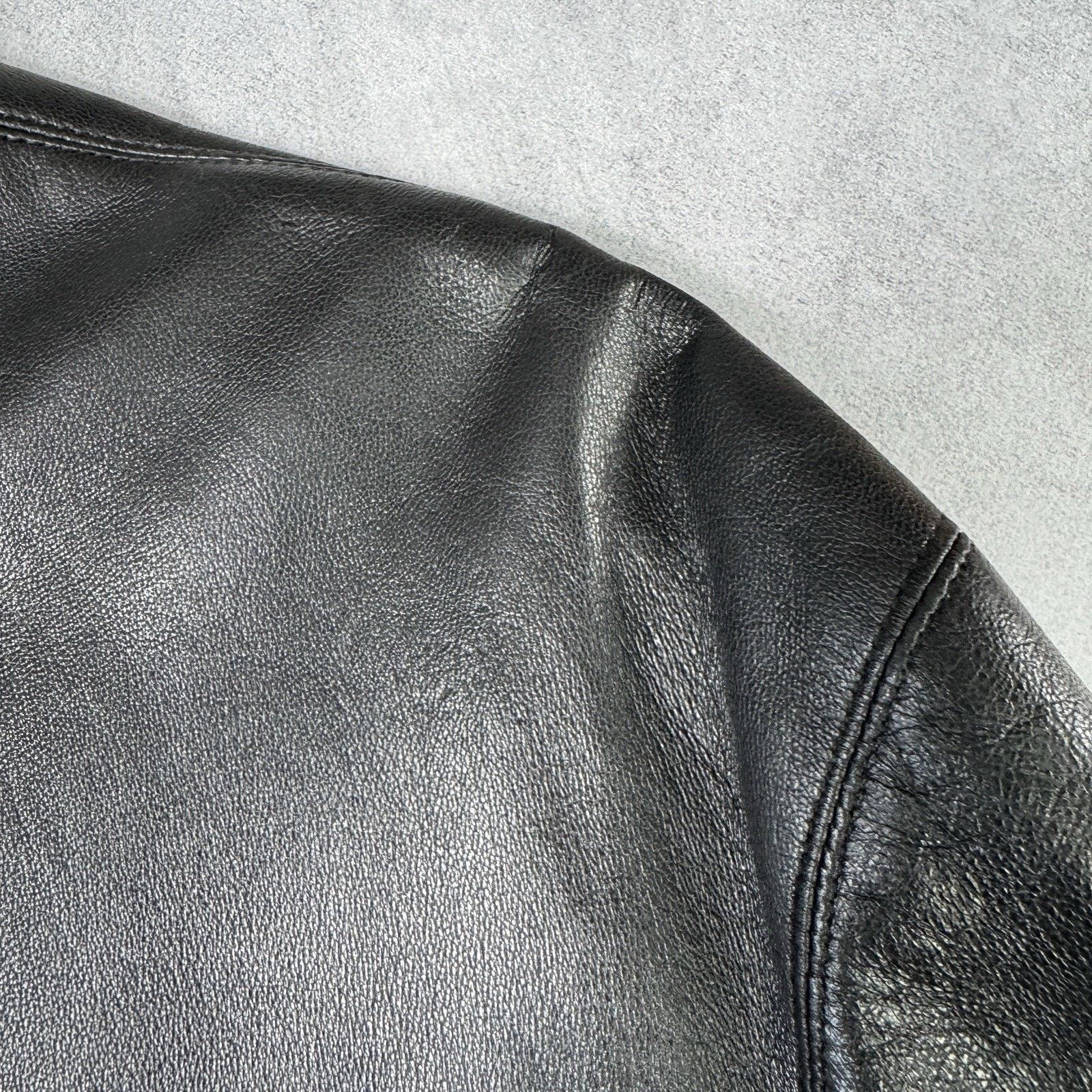 Hugo Boss Vintage Hugo Boss Leather Jacket Men Size 56 Black Size US XL / EU 56 / 4 - 5 Thumbnail