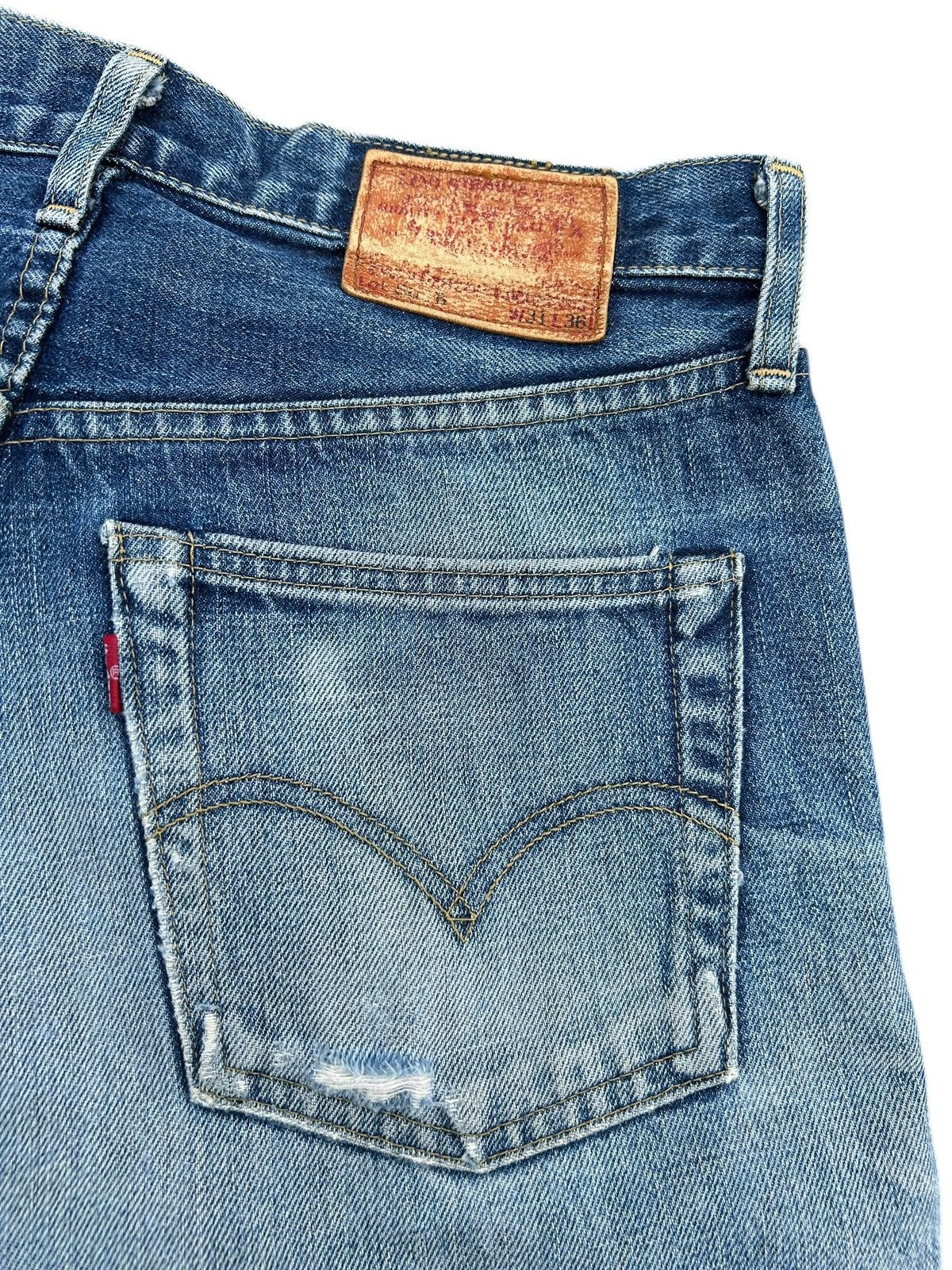Kapital Vintage Levis Big E Selvedge Distressed Denim Jeans Size US 30 / EU 46 - 18 Thumbnail