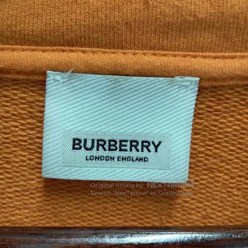 Burberry Burberry Orange Cotton Long Sleeve Hoodie. Size US L / EU 52-54 / 3 - 4 Thumbnail