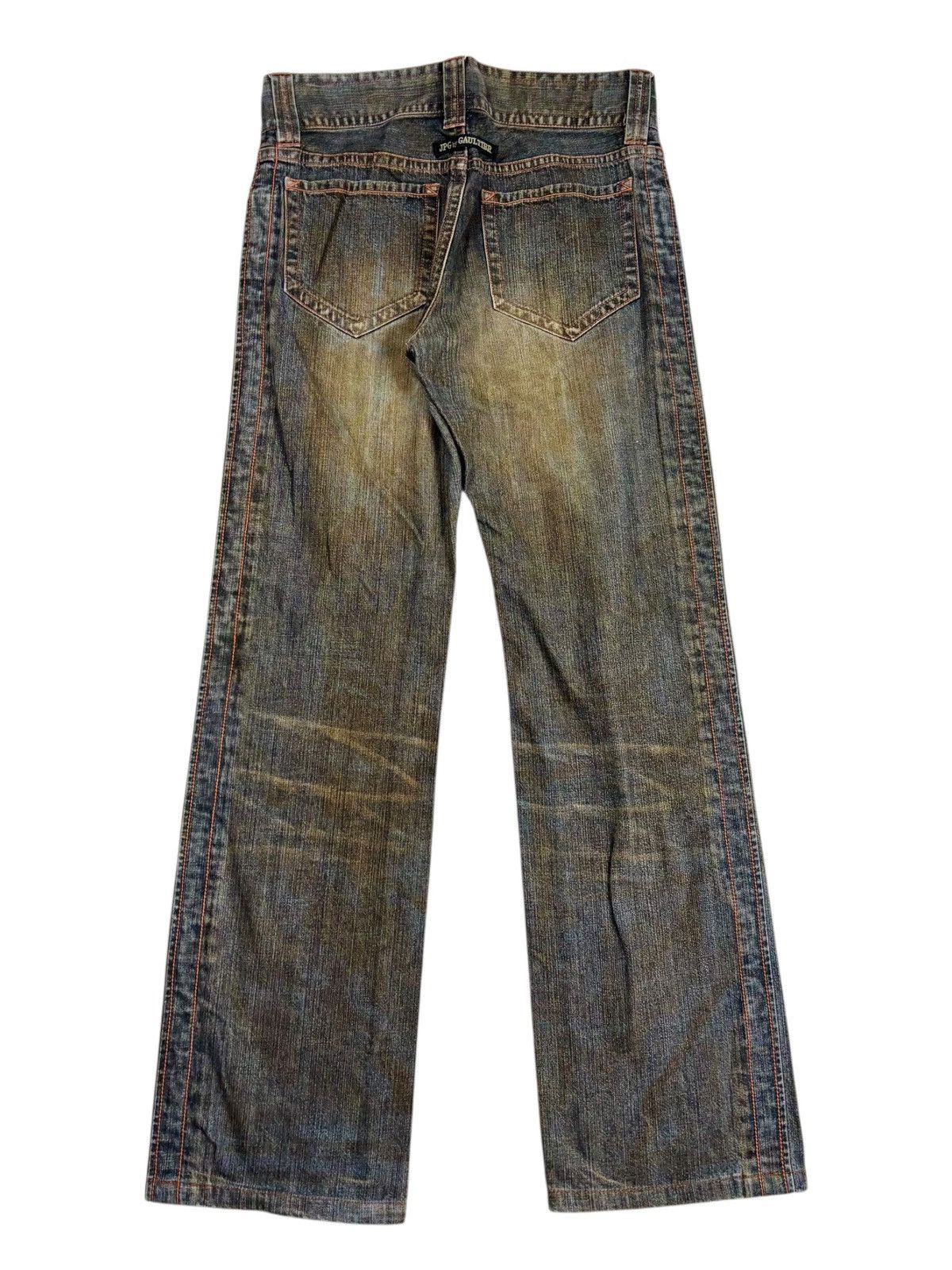 Jean Paul Gaultier Archive Jean Paul Gaultier - Mud Wash Denim Pants Size US 29 - 2 Thumbnail