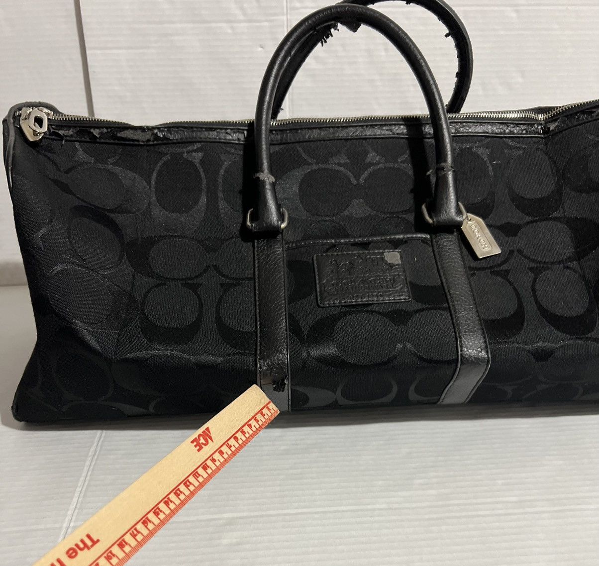 Coach Vintage Coach Jackard Weekender Duffel Canvas Travel Bag Size ONE SIZE - 12 Thumbnail