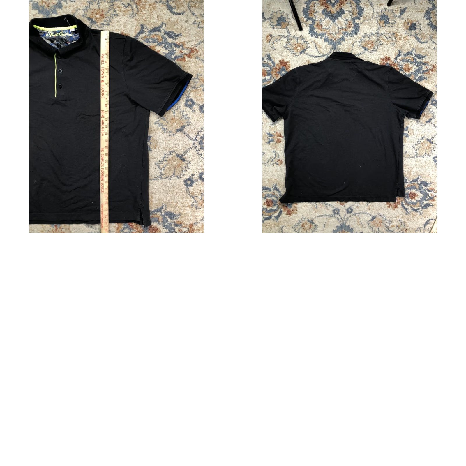 Robert Graham Robert Graham Polo Shirt Mens 2XLT Black Big & Tall Contrast Trim Casual Shirt Size US XXL / EU 58 / 5 - 8 Thumbnail