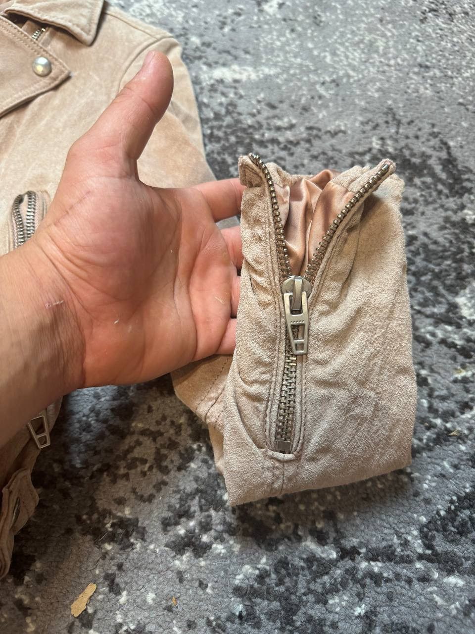 BLANKNYC × Japanese Brand Vintage BLANKNYC Wildleder Motorradjacke Sand Stoner Suede Size M / US 6-8 / IT 42-44 - 6 Thumbnail