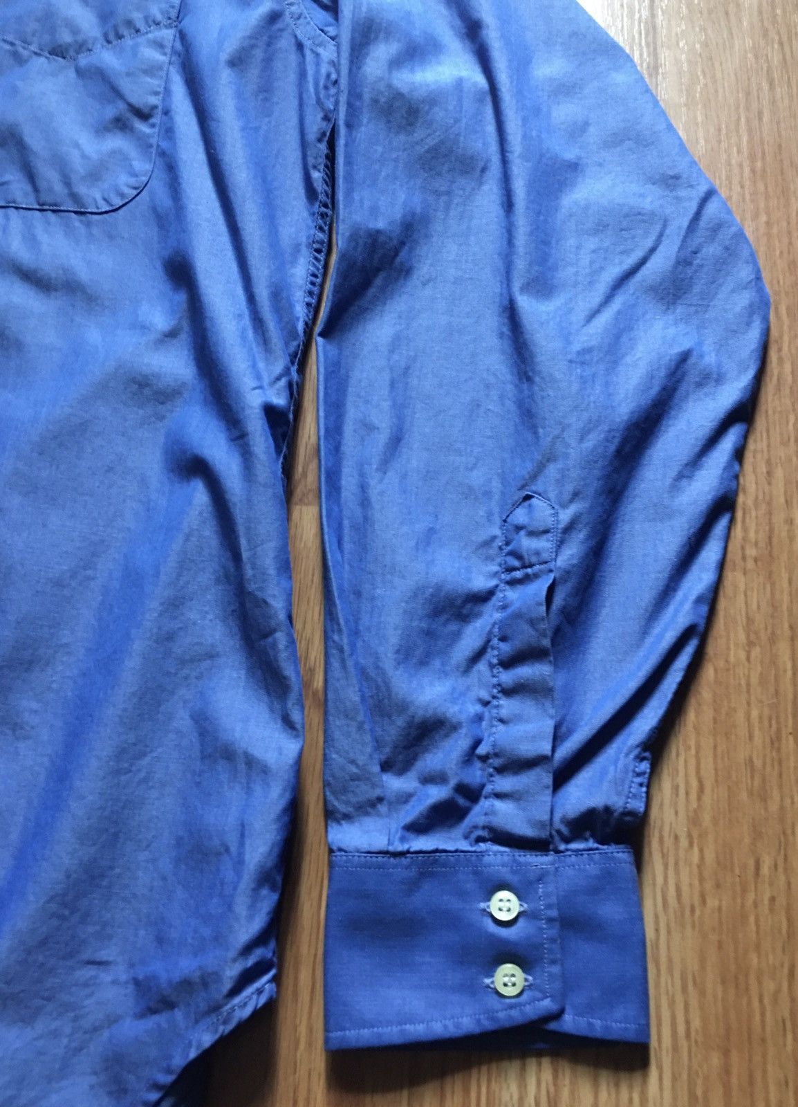 Burberry Burberrys Blue Cotton Elegant Shirt Size 15.5 / 39 Size 40S - 5 Thumbnail