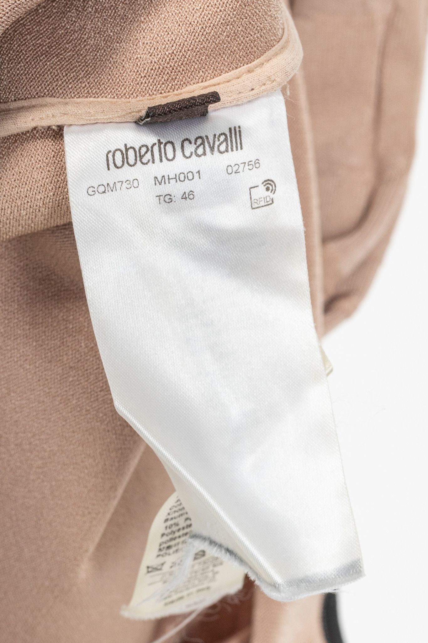 Roberto Cavalli Roberto Cavalli Nude Snakeskin-Jacquard Knit Lace-Trim Dress Size XL / US 12-14 / IT 48-50 - 9 Thumbnail