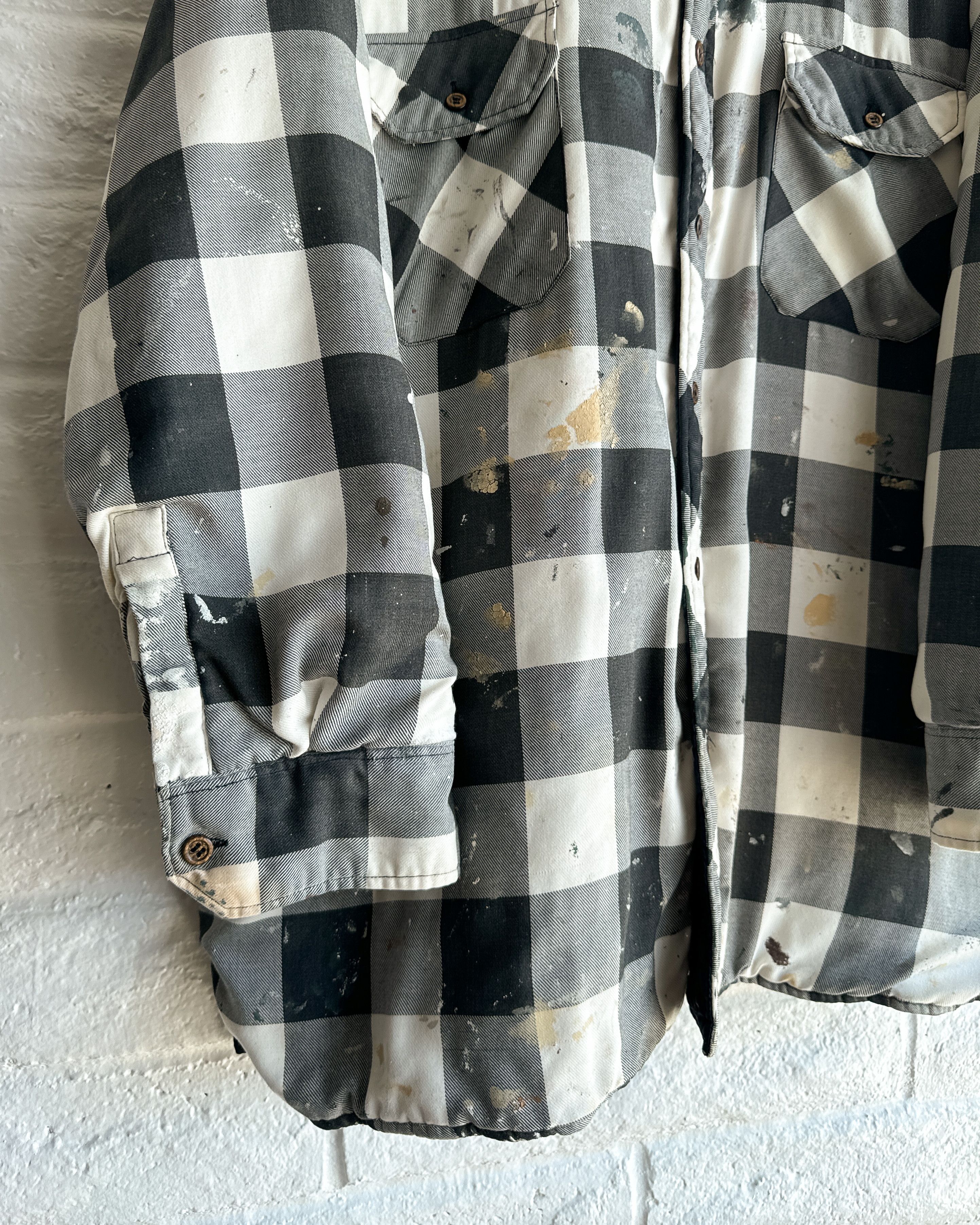 Vintage Vintage Midwest Trader Plaid Shacket Thick XL Paint Splatter Size US XL / EU 56 / 4 - 3 Thumbnail