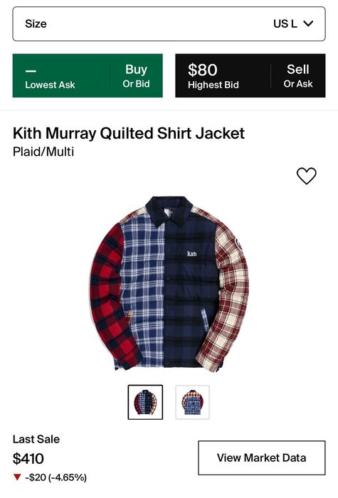 Kith Kith Murray Quilted Shirt Jacket | Grailed