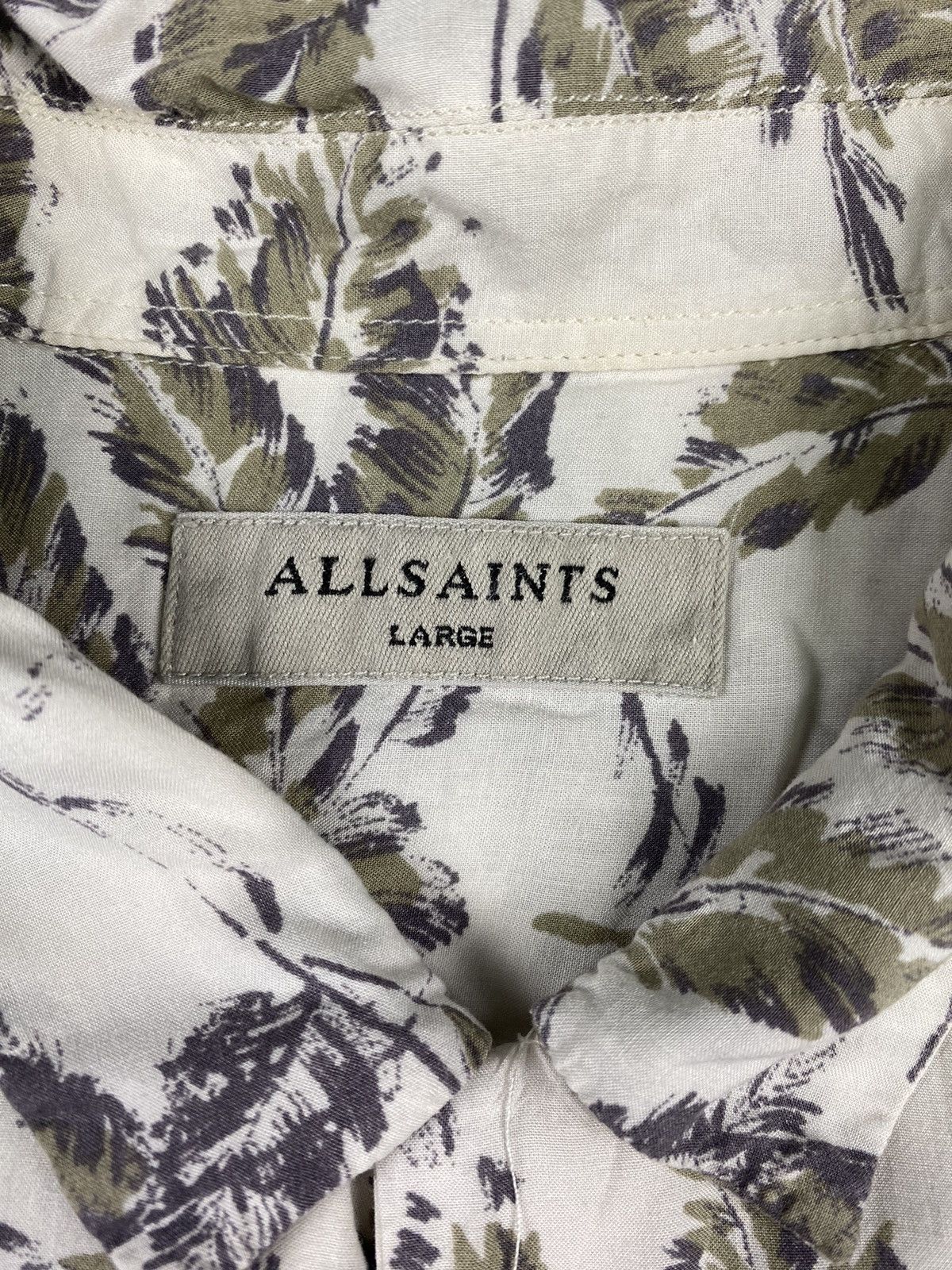 Allsaints Allsaints Long Sleeve Shirt Allover Floral Design Size L Size US L / EU 52-54 / 3 - 8 Thumbnail