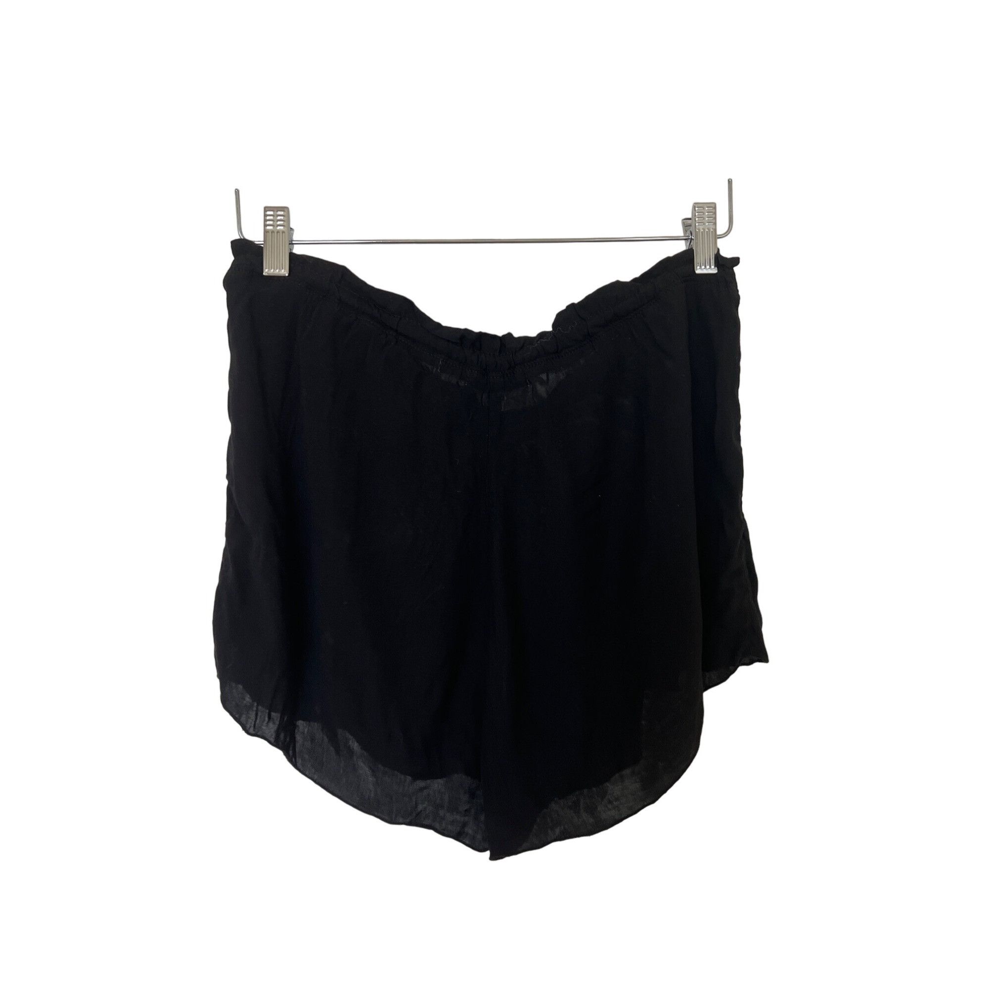 Other LA Made Black Flowy Drawstring Shorts With Pockets Size 28" / US 6 / IT 42 - 4 Thumbnail