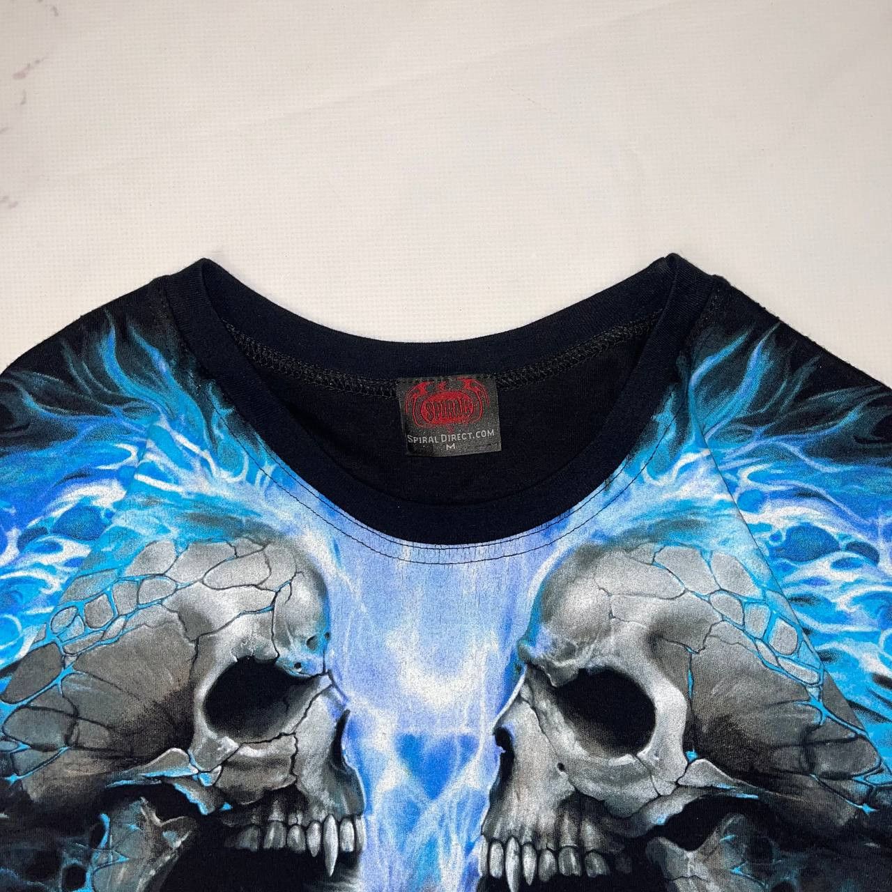 Vintage Affliction Vintage Affliction style flame skulls y2k tee Size US M / EU 48-50 / 2 - 5 Thumbnail
