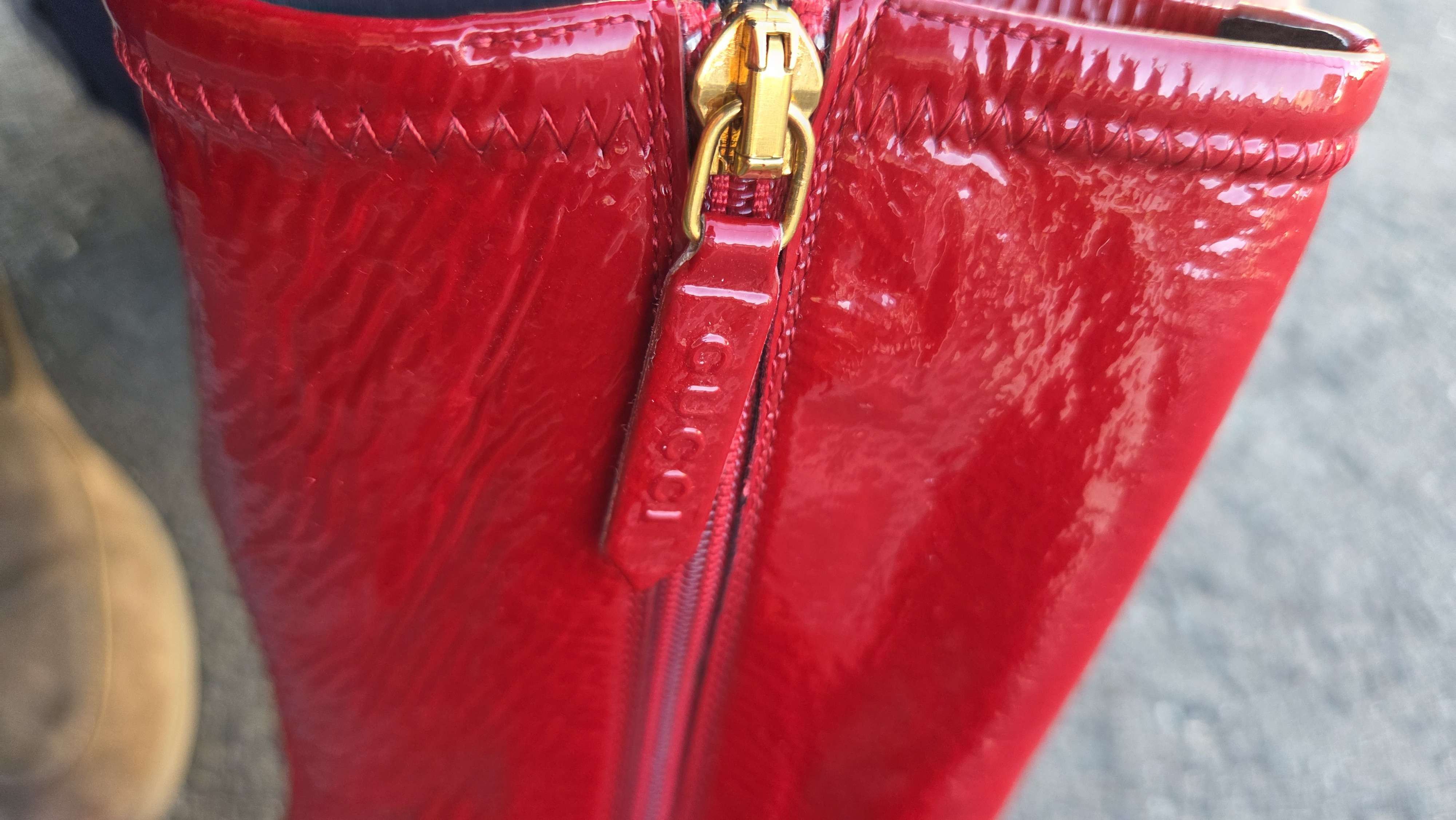 Gucci Gucci red patent leather boots 9 1/2 (see notes) Size US 9.5 / IT 39.5 - 9 Thumbnail