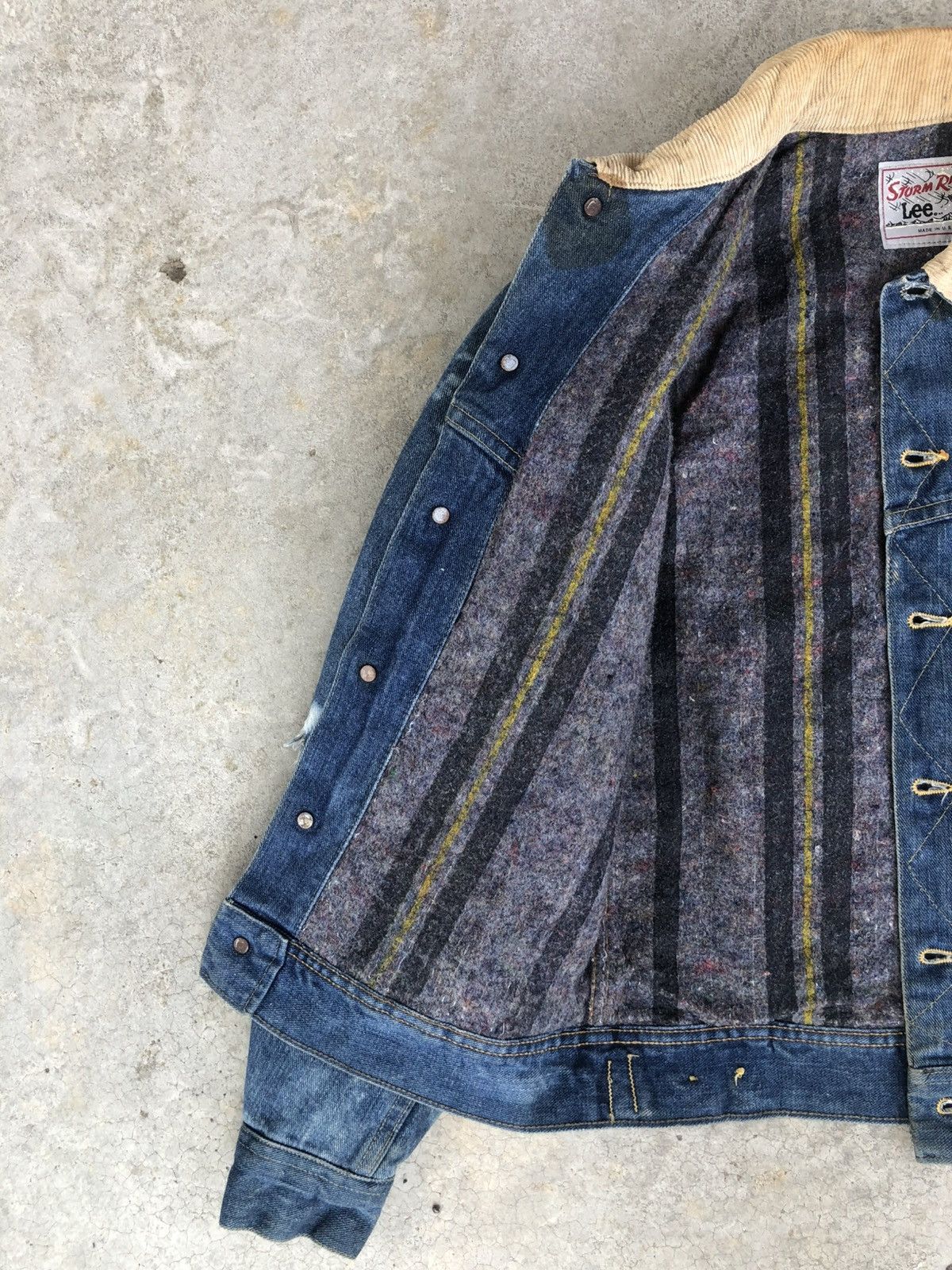 Lee Vintage 70’s Lee Storm Rider Blanked Lined Denim Jacket Size US S / EU 44-46 / 1 - 6 Thumbnail