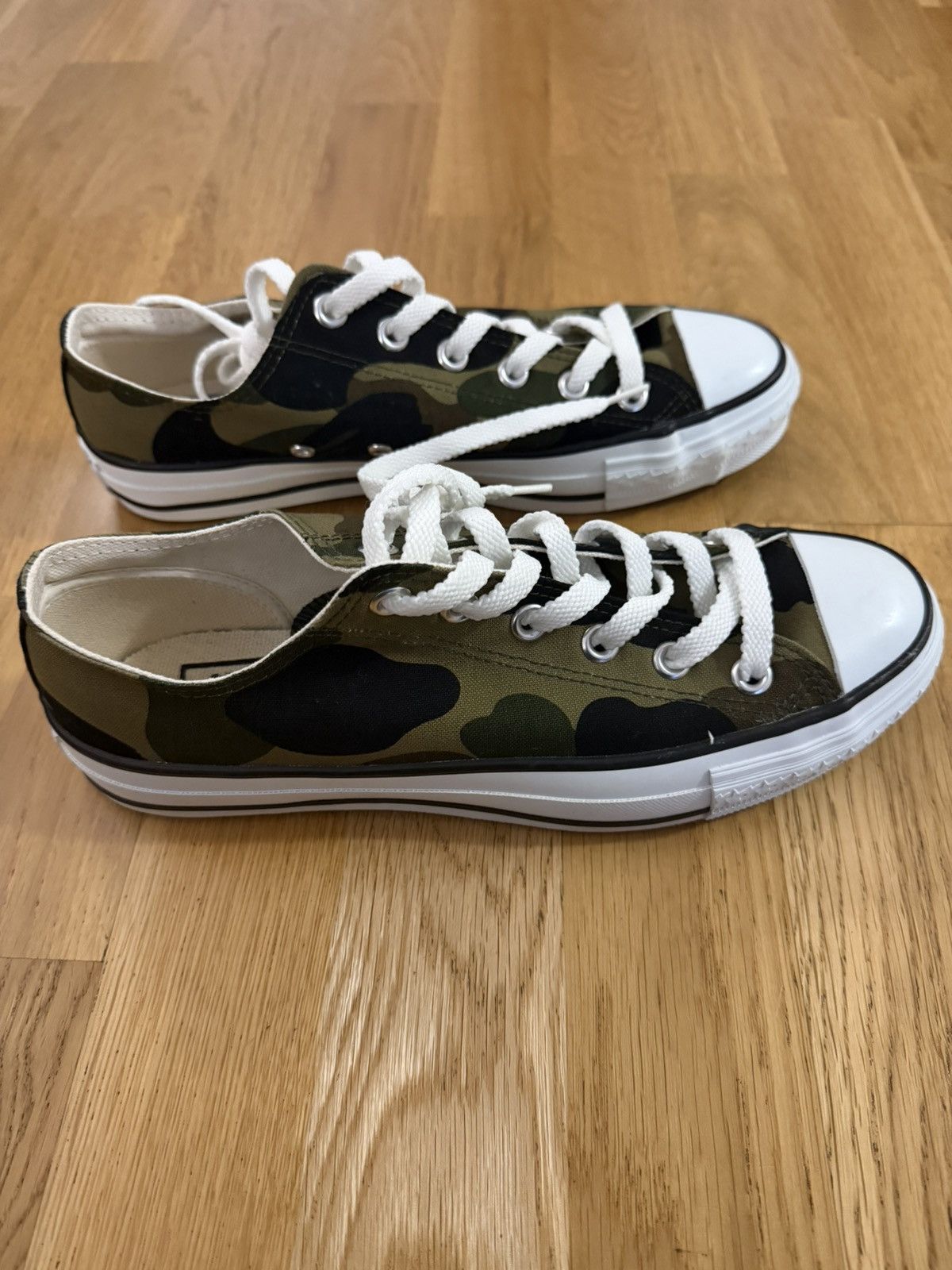 Bape Bape ABC canvas low shoes new w/o box US size 7.5 or 25.5cm Size US 7.5 / EU 40-41 - 1 Thumbnail