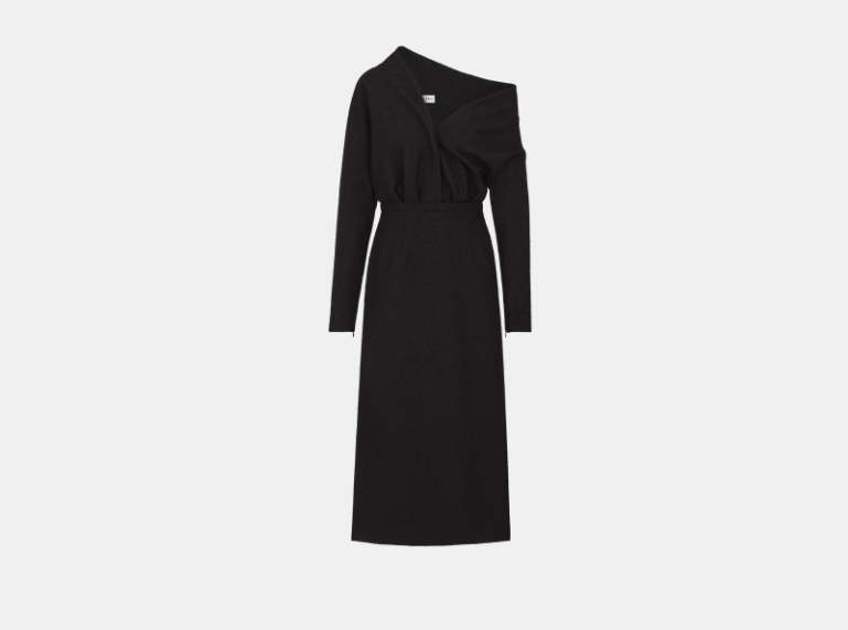 Dior o1w1db11225 421D10 Asymmetric Dress in Black Size XL / US 12-14 / IT 48-50 - 1 Thumbnail