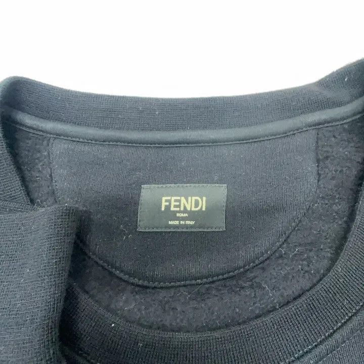 Fendi Black Graphic Long Sleeve Sweatshirt -2507