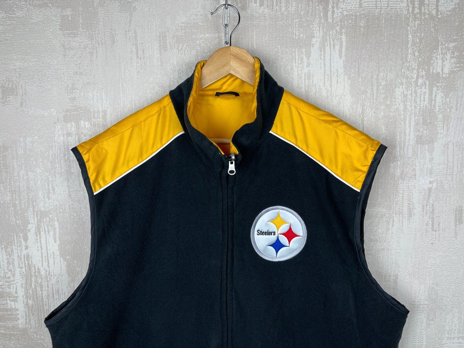 NFL Pittsburgh Steelers NFL Vintage Reversible Fleece Vest Size US XL / EU 56 / 4 - 3 Thumbnail