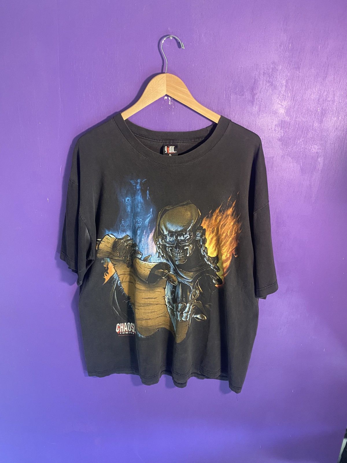 Vintage 1997 Megadeth chaos comics t-shirt