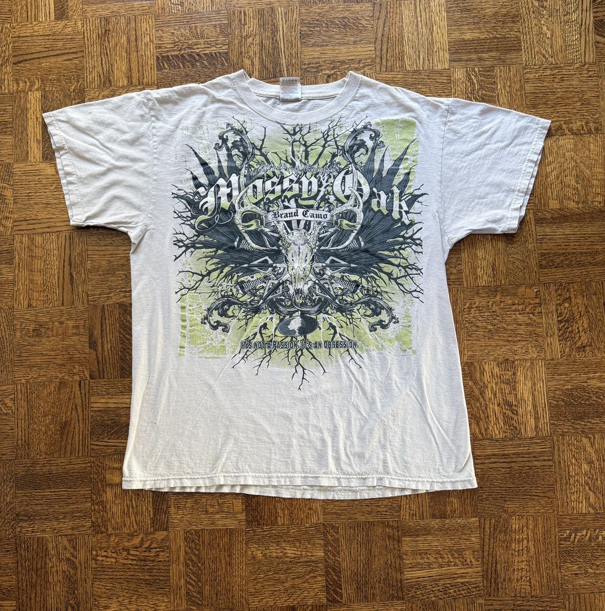 Mossy Oaks Vintage Y2K Mossy Oak Skull Graphic Tee Size US L / EU 52-54 / 3 - 1 Thumbnail